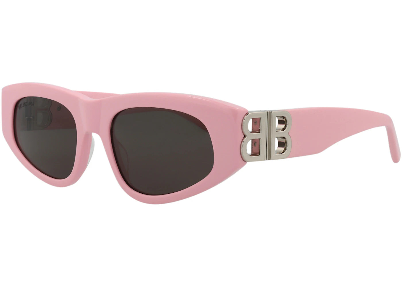 Balenciaga Cat Eye Sunglasses Pink/Silver/Grey (BB0095S-30008868-013)