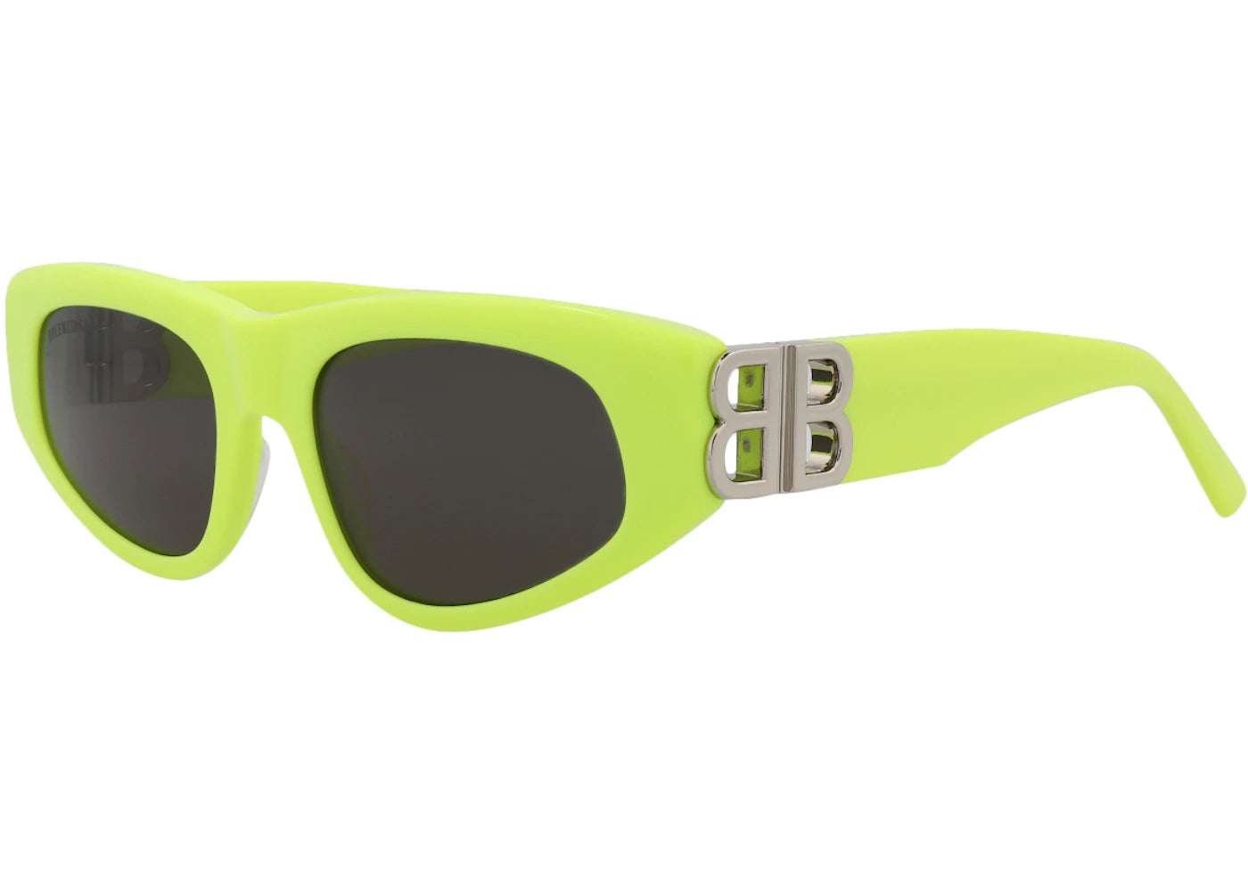 Balenciaga Cat Eye Sunglasses Yellow/Silver/Grey (BB0095S-30008868-007)