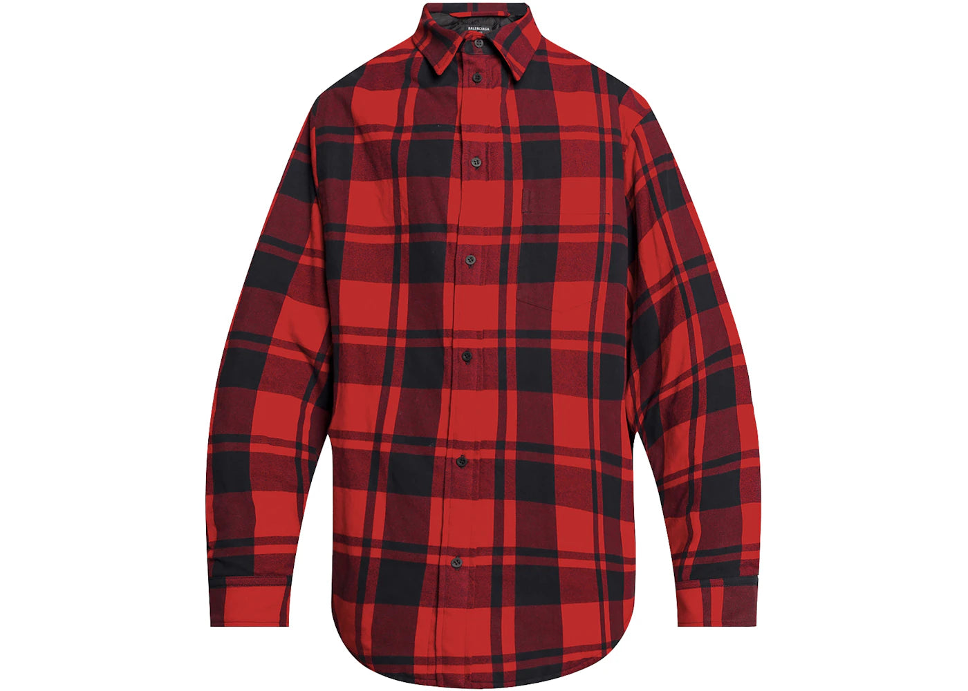Balenciaga Check Cotton Jacket Red