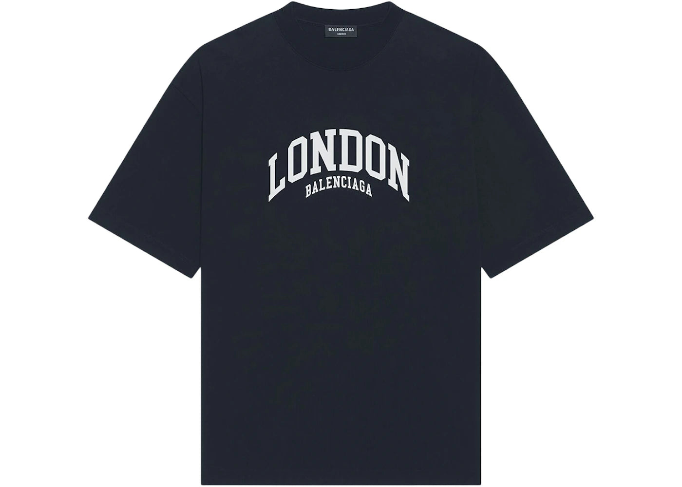 Balenciaga Cities London Medium Fit T-Shirt Black/White