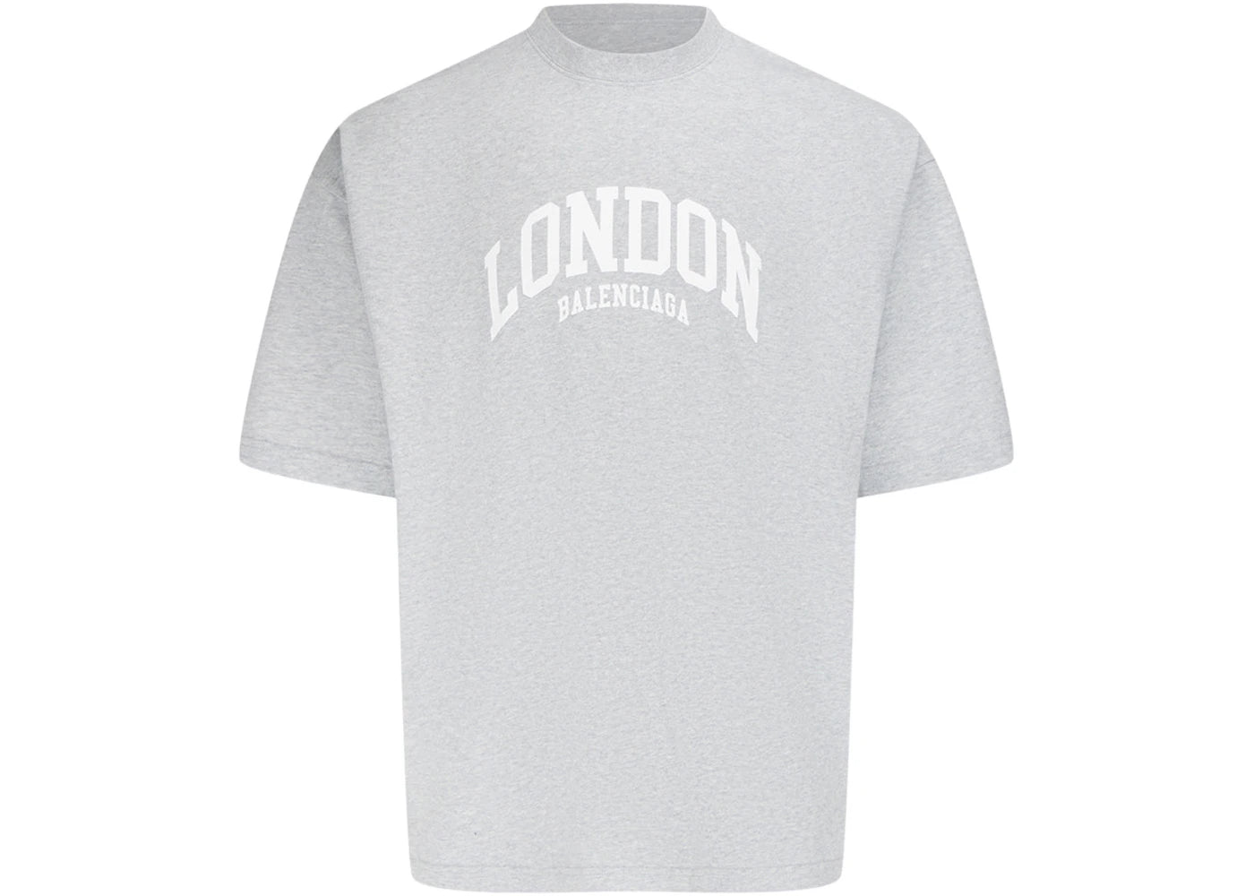Balenciaga Cities London Medium Fit T-Shirt Gray/White