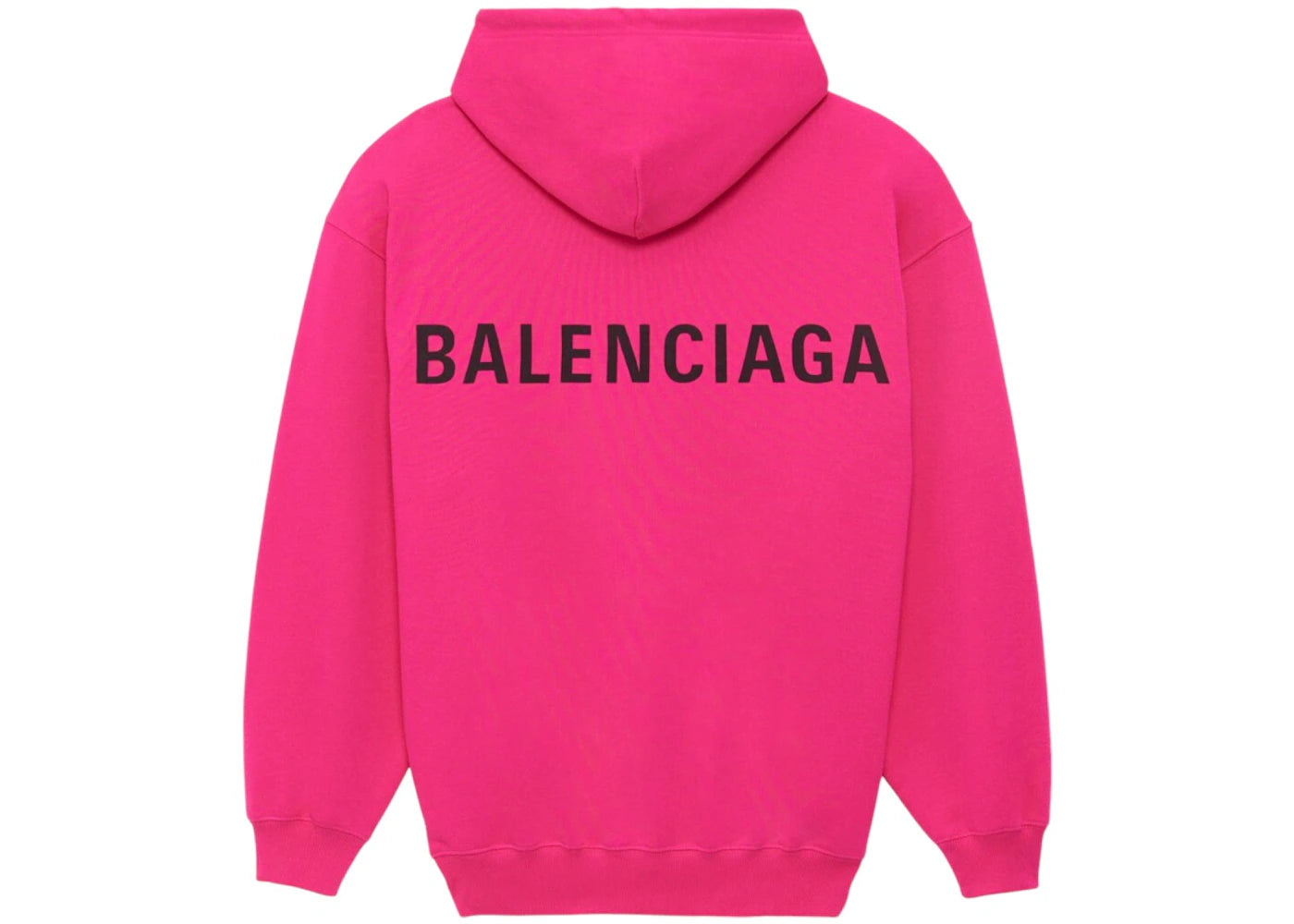 Balenciaga Classic Back Logo Hoodie Fuchsia Pink