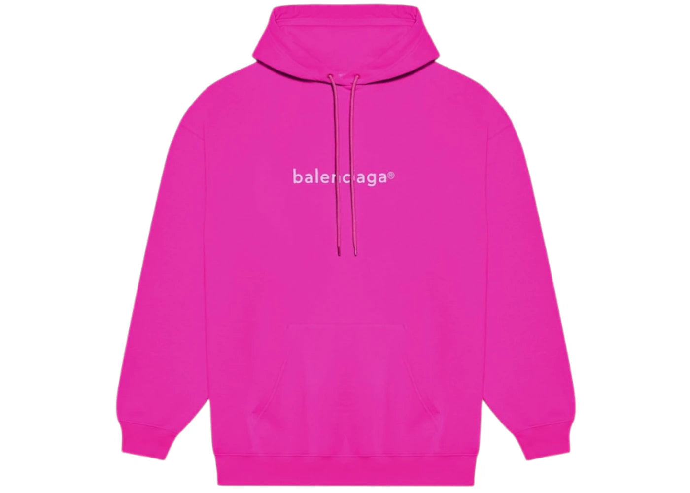 Balenciaga Copyright Logo Hoodie Fuchsia Pink