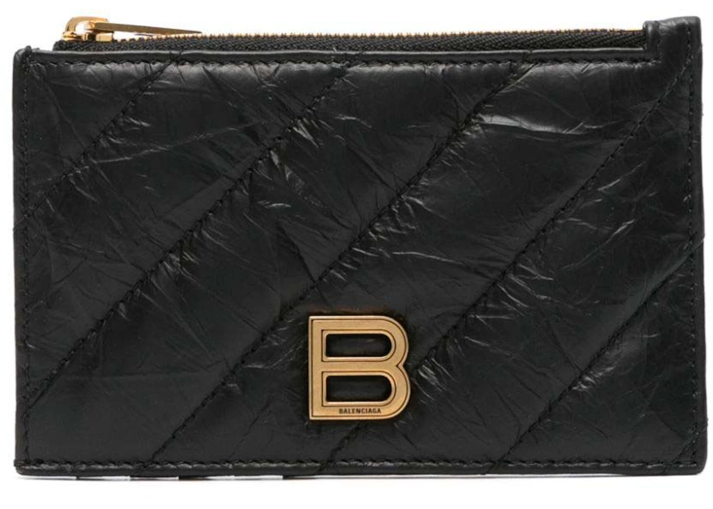 Balenciaga Crush Coi Card Holder Black
