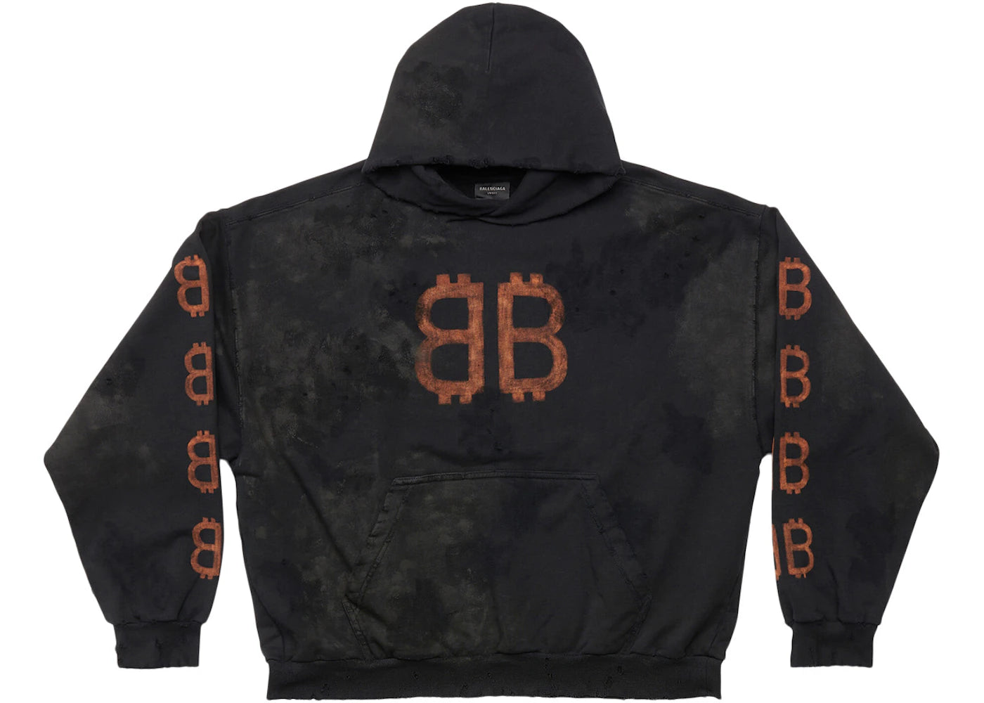 Balenciaga Crypto Medium Fit Hoodie Black