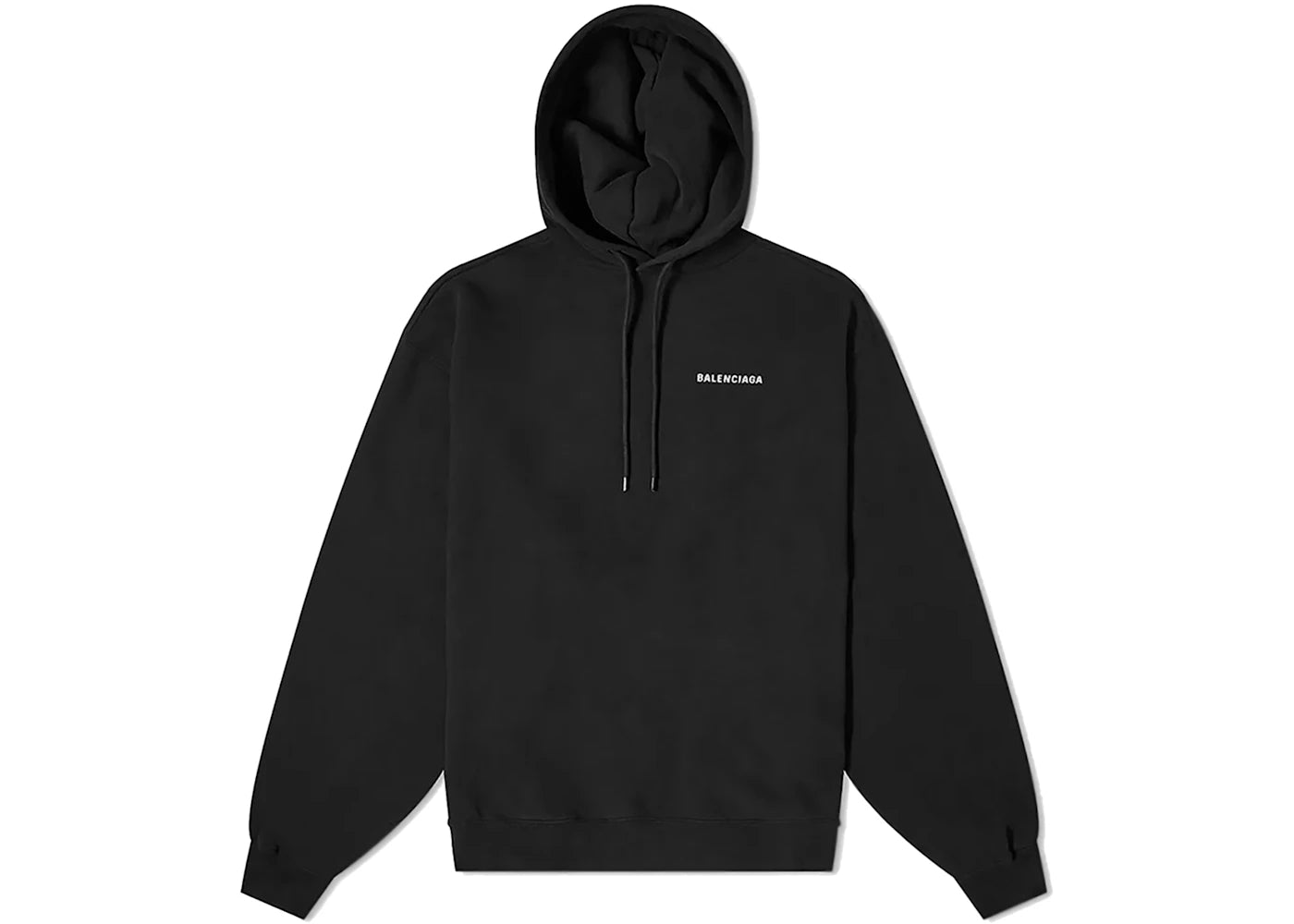 Balenciaga Defile Oversized Hoodie Black
