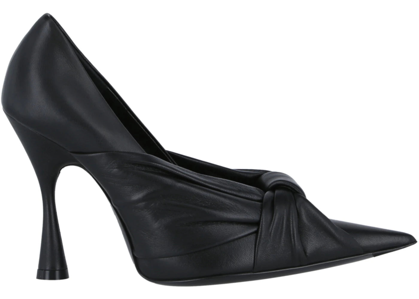 Balenciaga Drapy Pointed Toe Pumps Black (Women's)