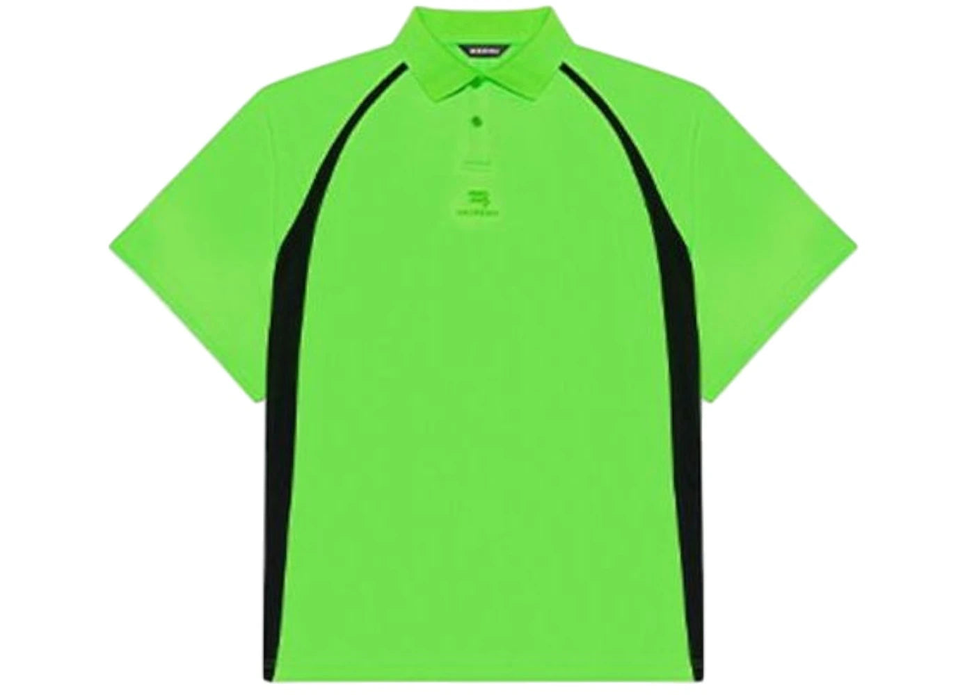 Balenciaga Embroidery Polo Shirt Green/Blacak