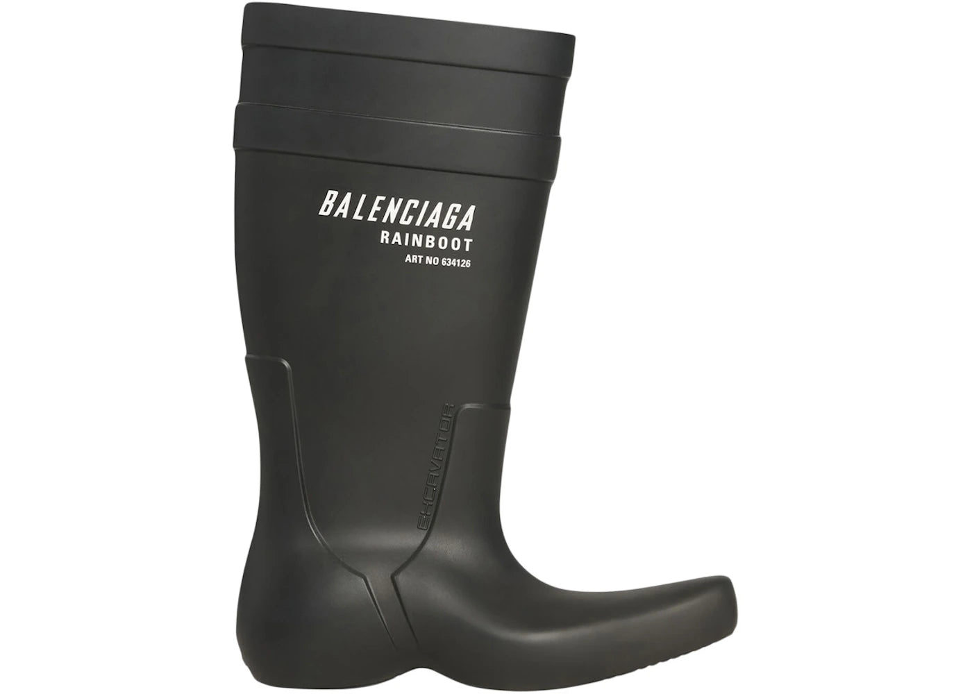 Balenciaga Excavator Boot Black Rubber