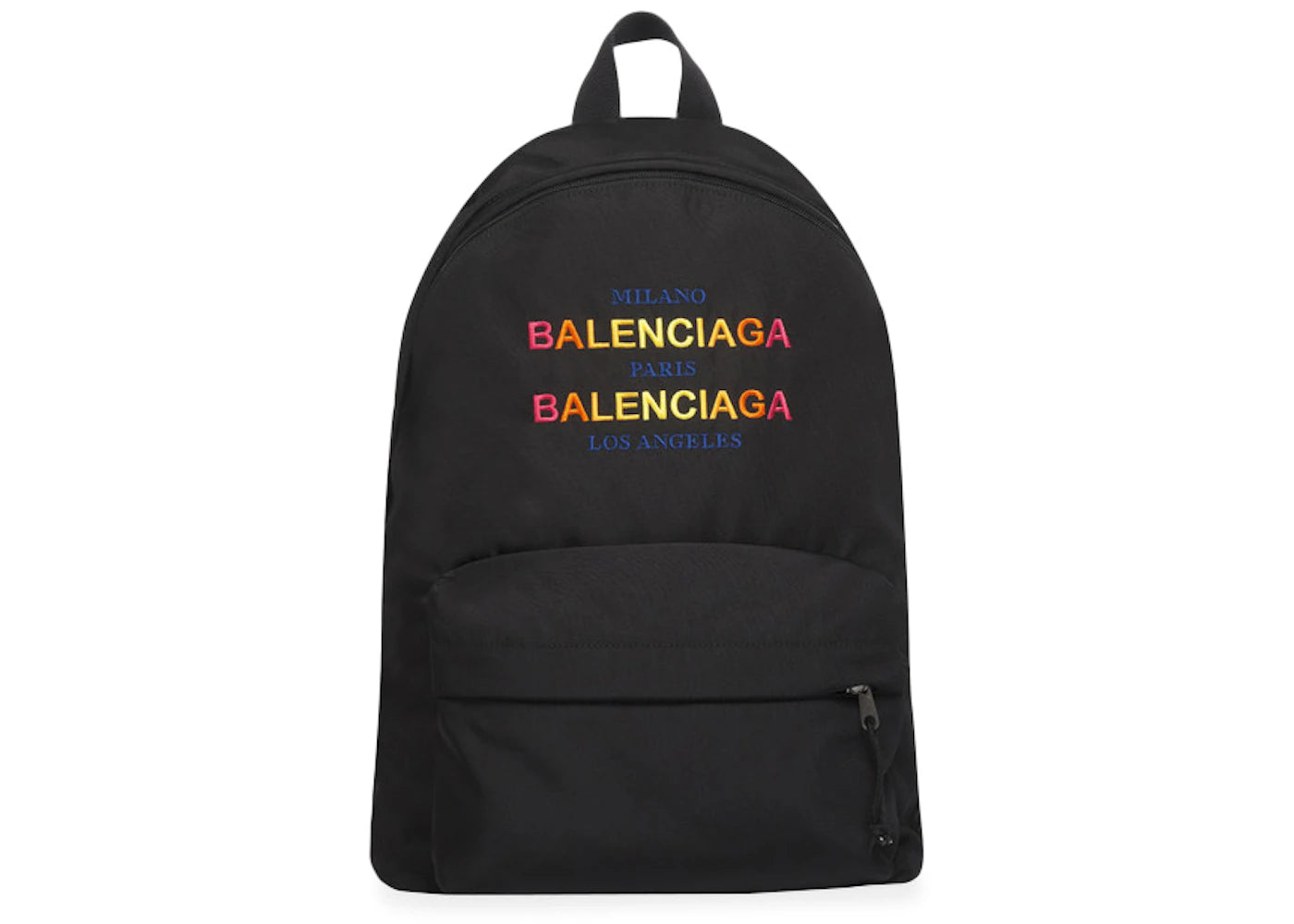 Balenciaga Explorer Backpack Milano Paris Los Angeles Large Gris Crayon/Rouge