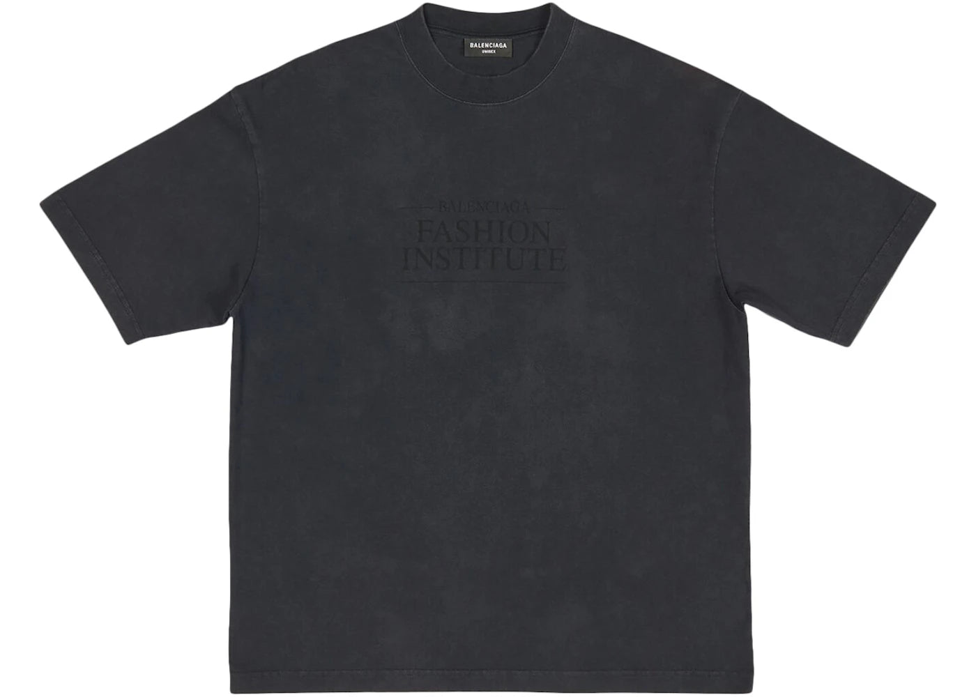 Balenciaga Fashion Institute Medium Fit T-shirt Washed Black