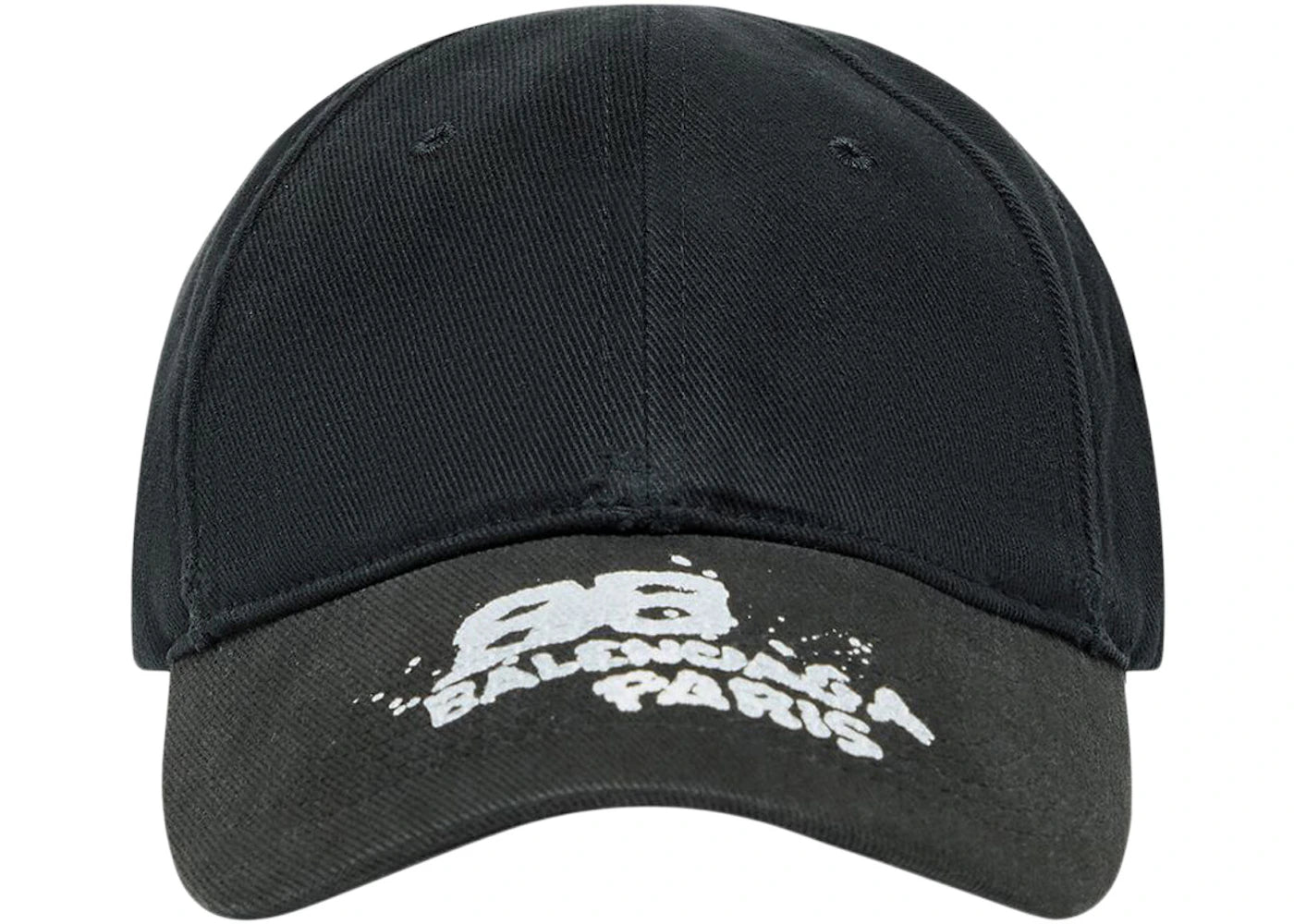 Balenciaga Hand Drawn BB Icon Velcro Tab Cap Black/White