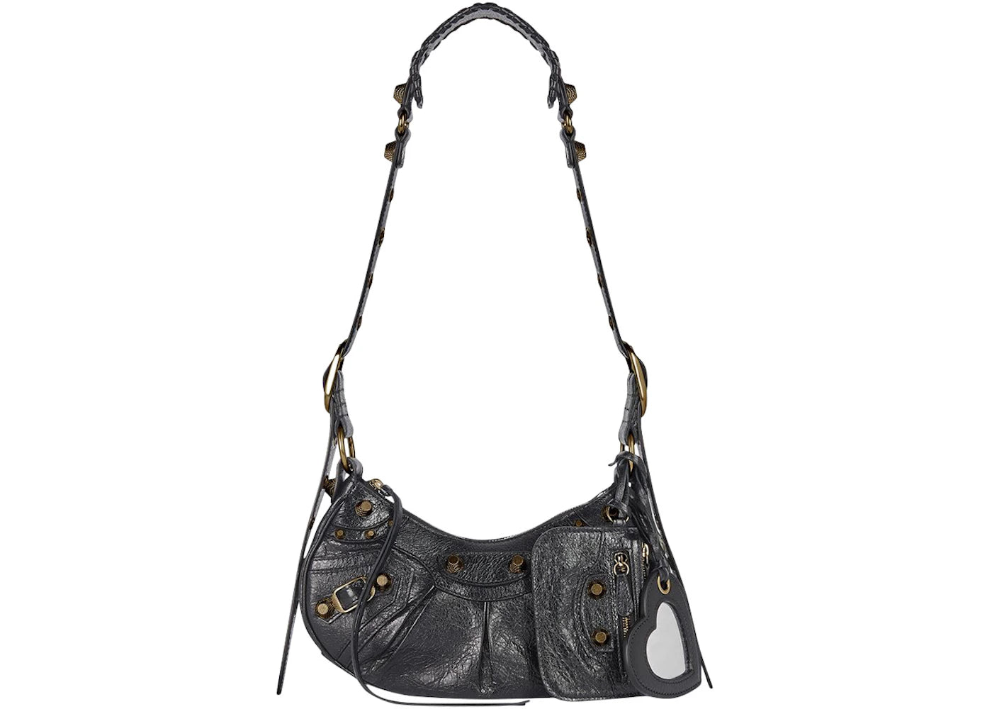 Balenciaga Le Cagole Shoulder Bag XS Black Arena