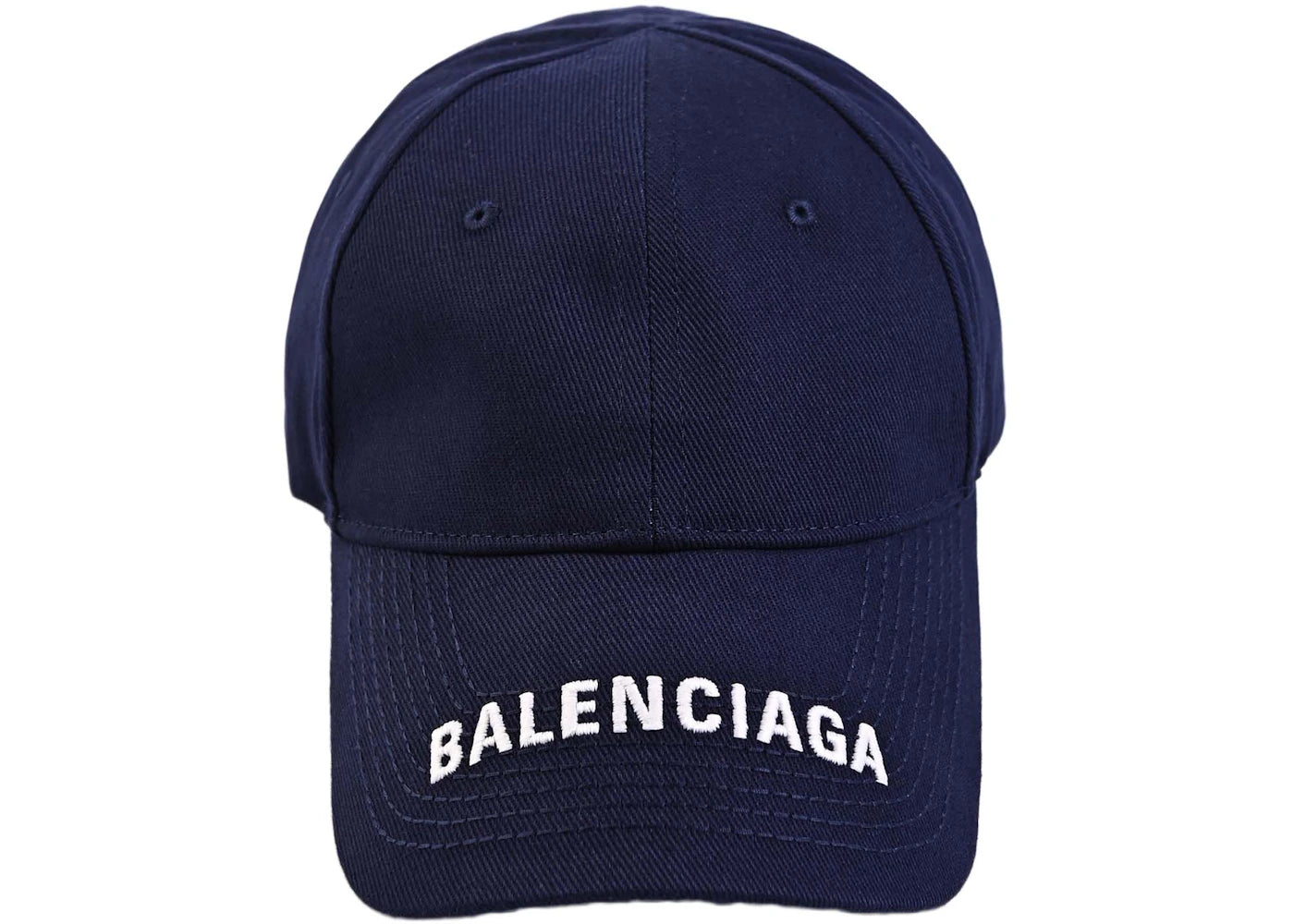 Balenciaga Logo-Embroidered Cap Navy