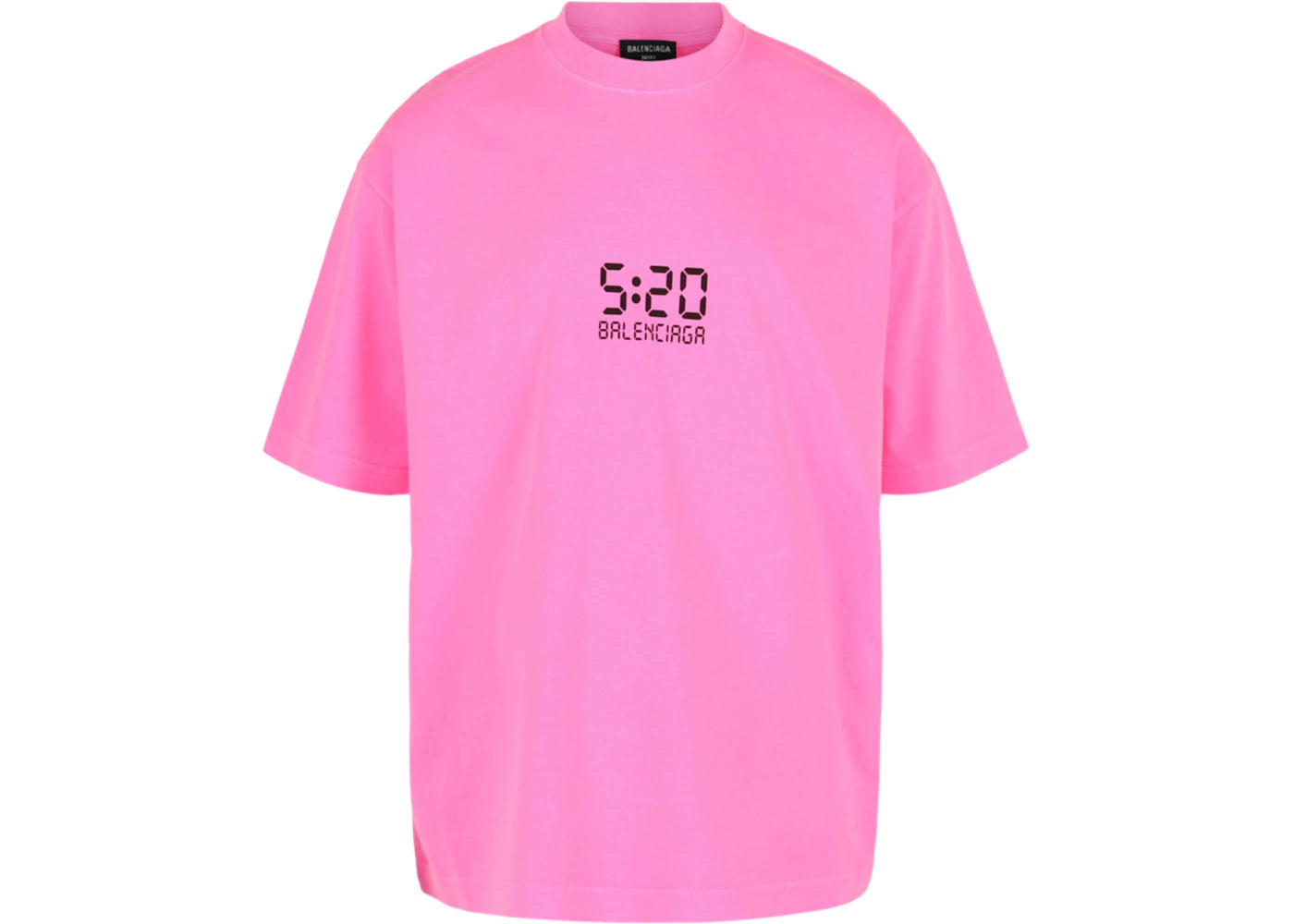 Balenciaga 5:20 Graphic Medium Fit T-shirt Bubble Gum/Black