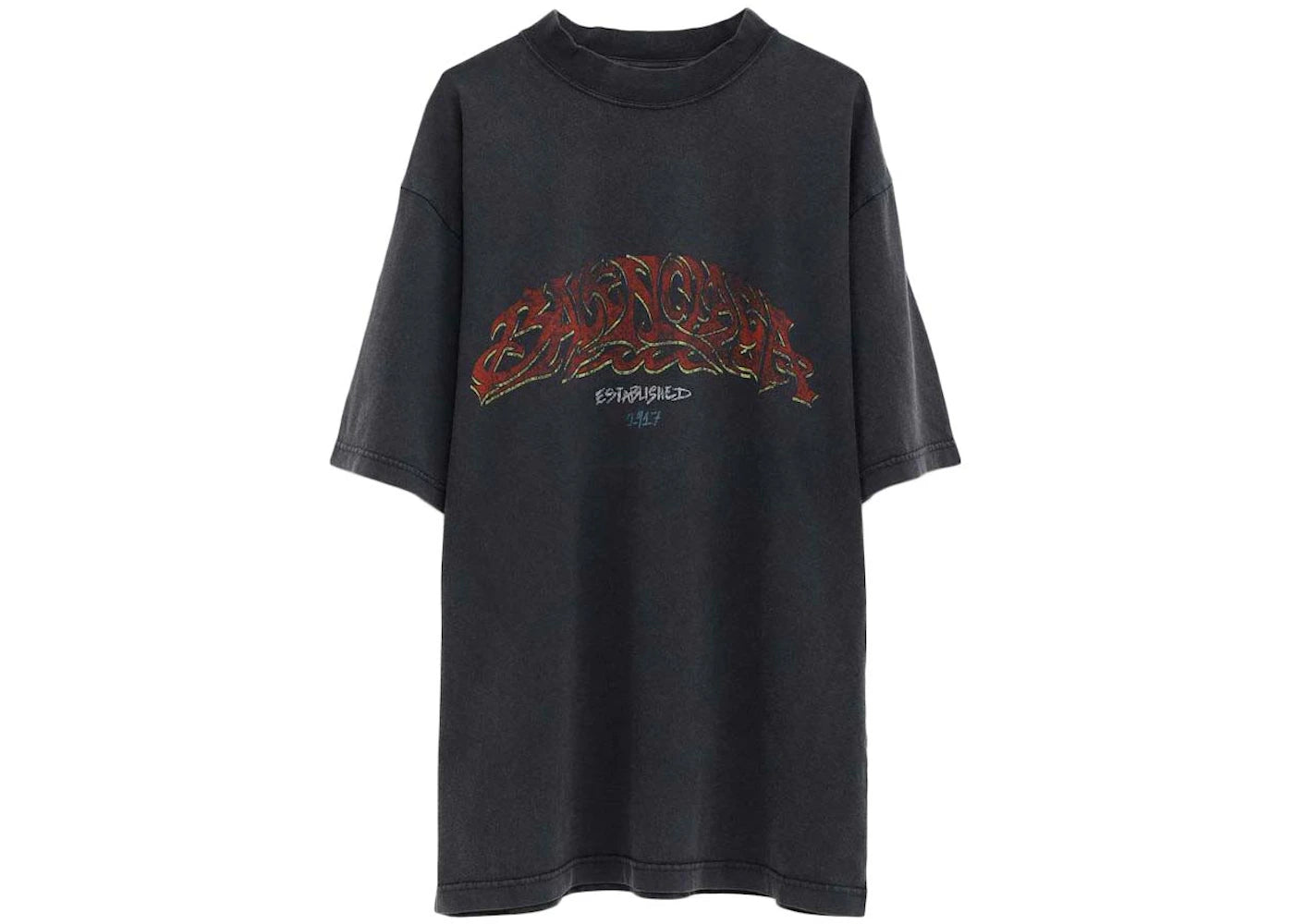 Balenciaga Medium Fit T-shirt Dark Gray