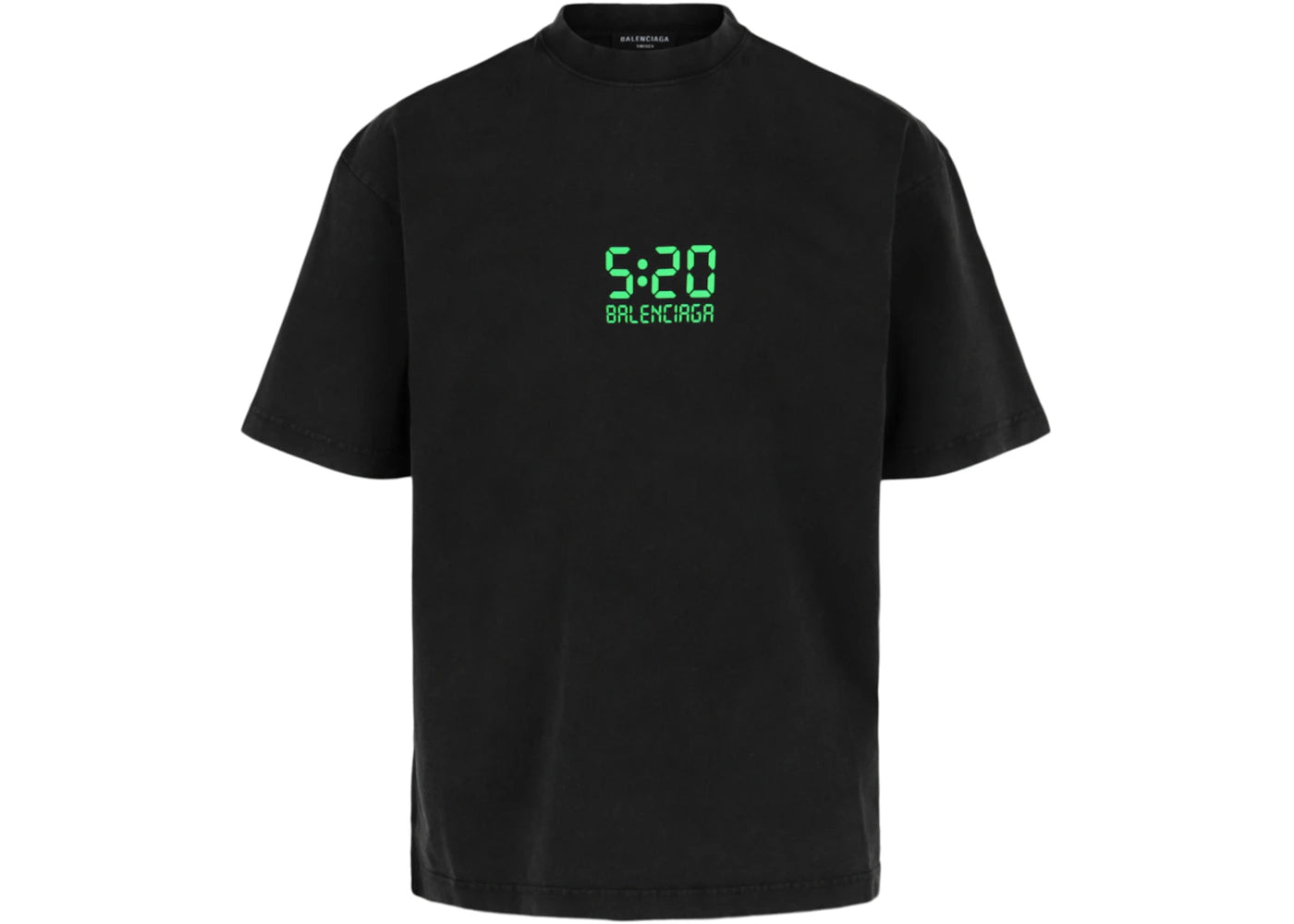 Balenciaga Medium Fit T-shirt Wash Black/Green