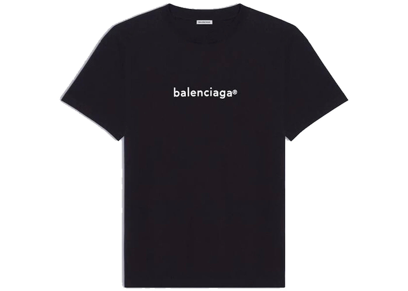Balenciaga Mens New Copyright Medium Fit T-shirt Black