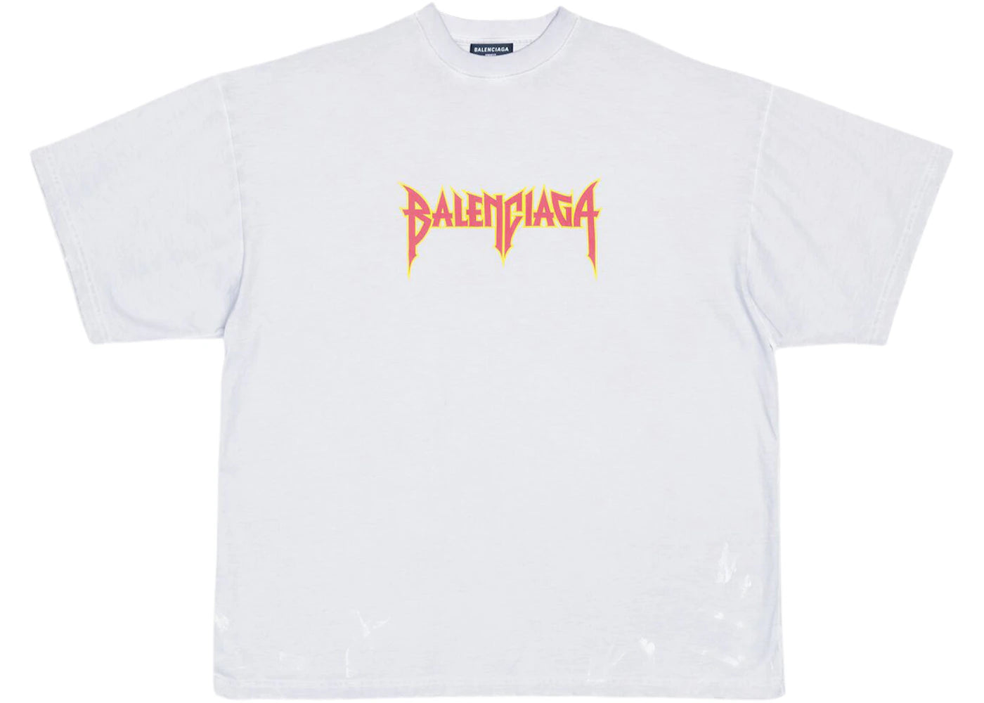 Balenciaga Metal Vintage Oversized T-Shirt White/Multi