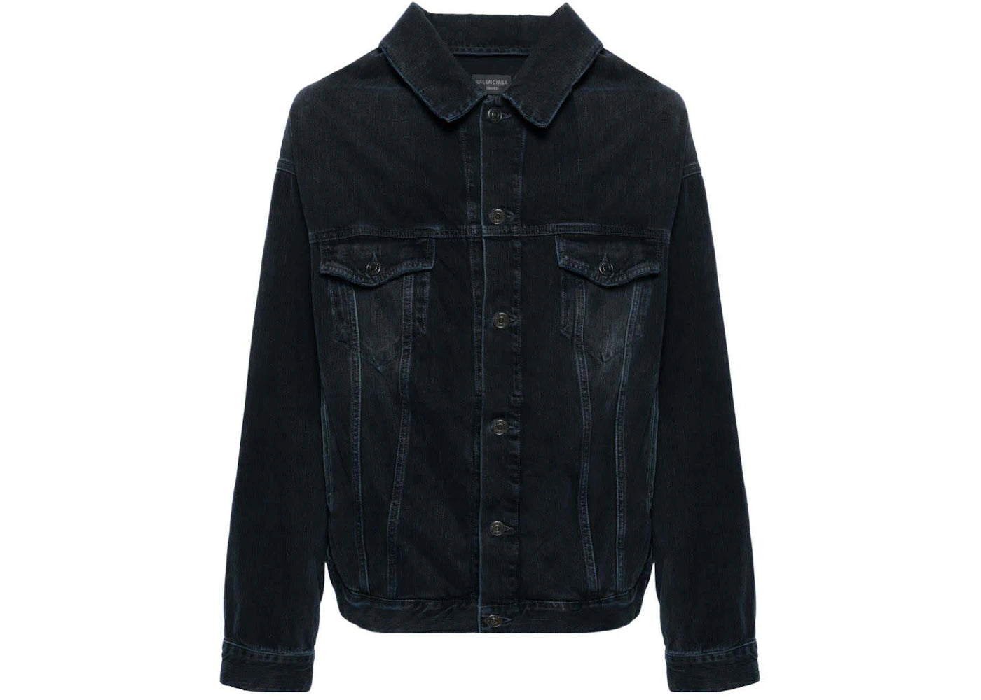 Balenciaga Off Shoulder Jacket Blue/Black