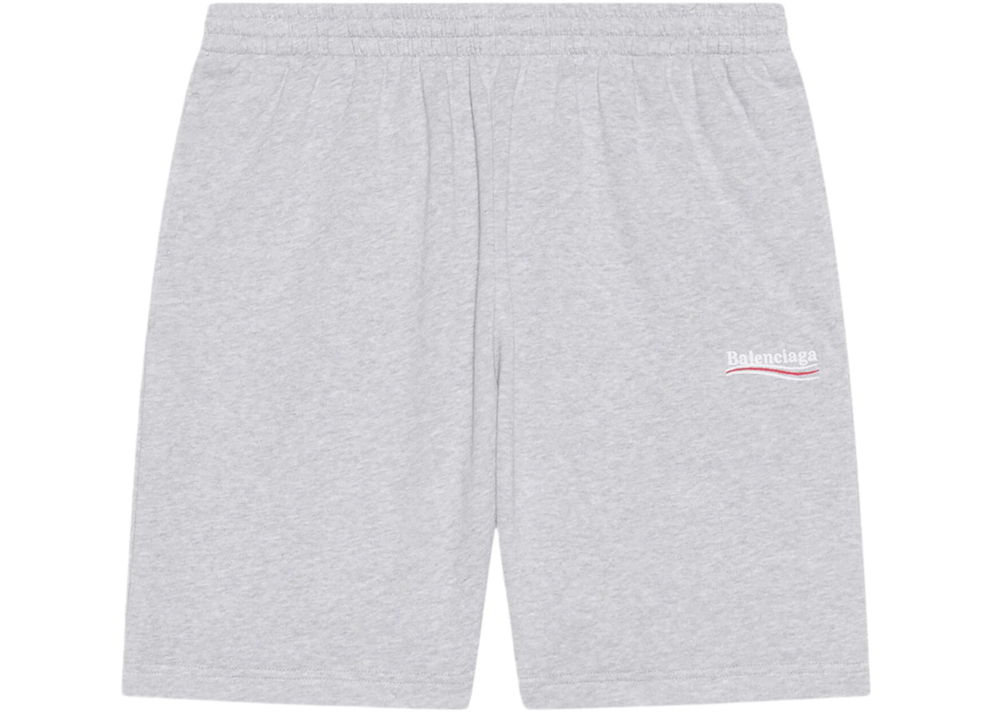 Balenciaga Political Campaign Large Fit Sweat Shorts Grey/White/Red