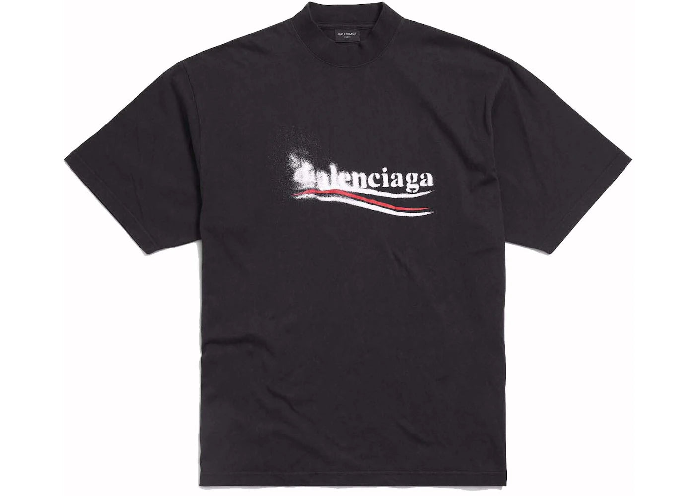 Balenciaga Political Stencil T-shirt Black/White