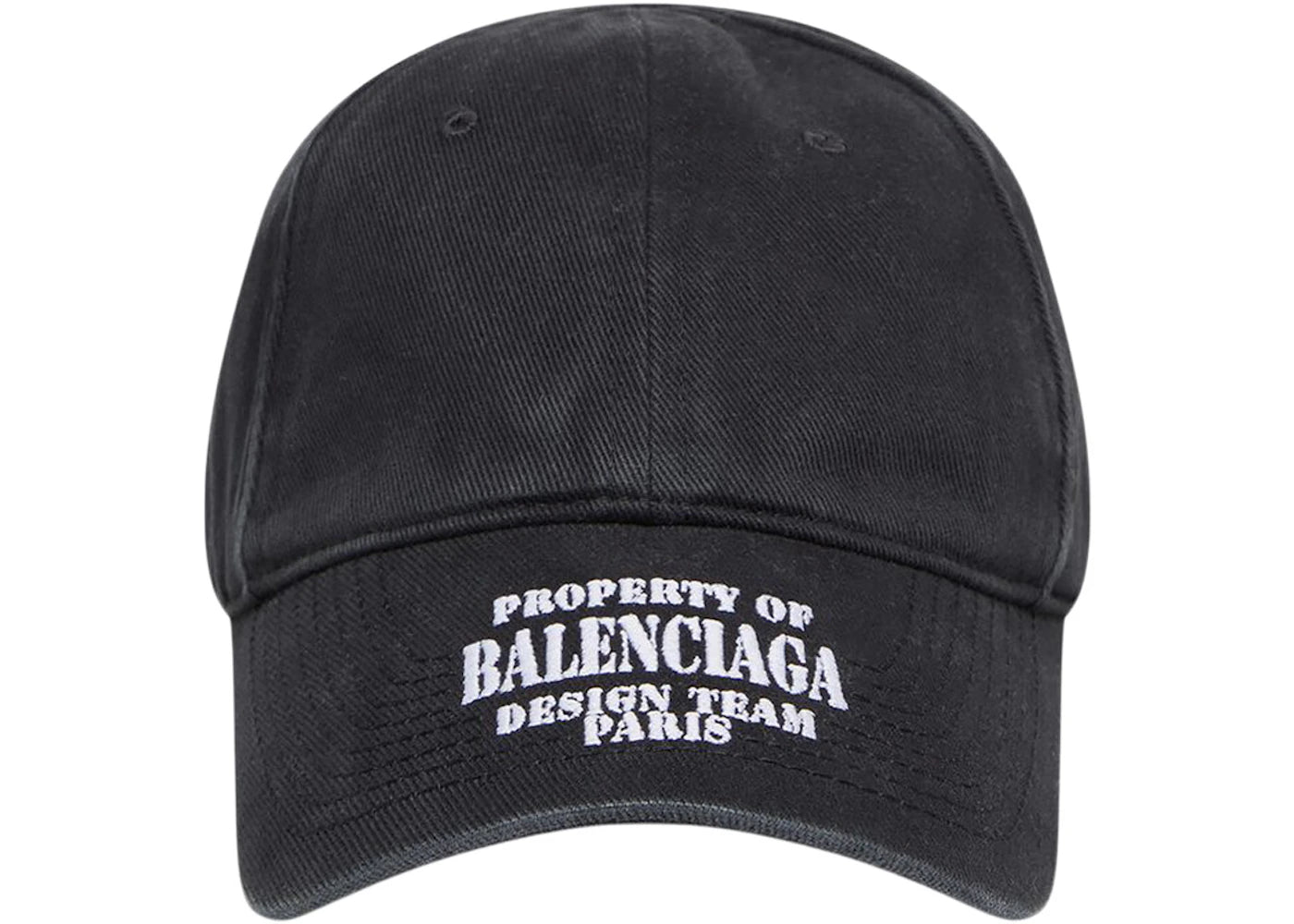 Balenciaga Property Strapback Cap Black/White