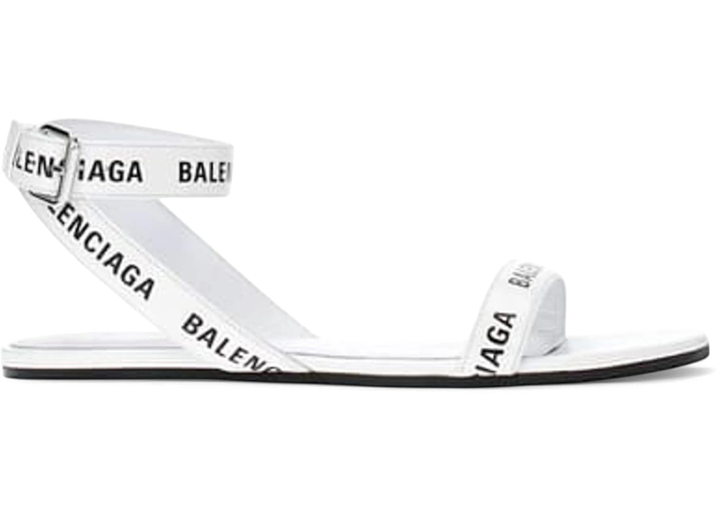 Balenciaga Round Sandal F05 White Black (Women's)