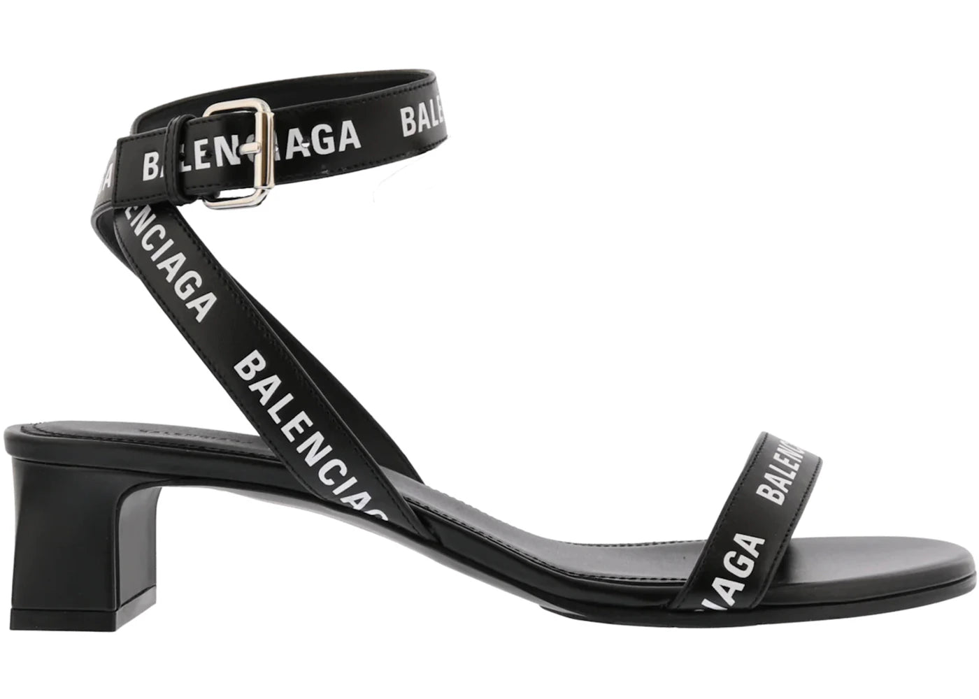 Balenciaga Round Sandals Black White (Women's)