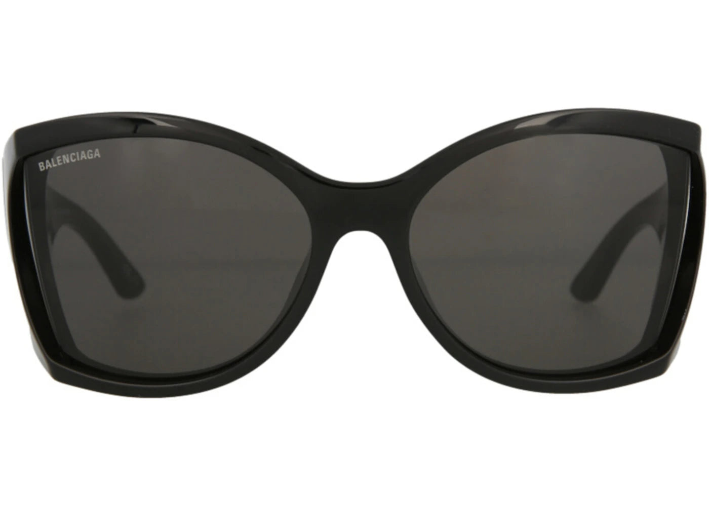 Balenciaga Shield-Frame Bio Injection Rilsan Sunglasses Black/Black/Grey (BB0154S-30011244-001)