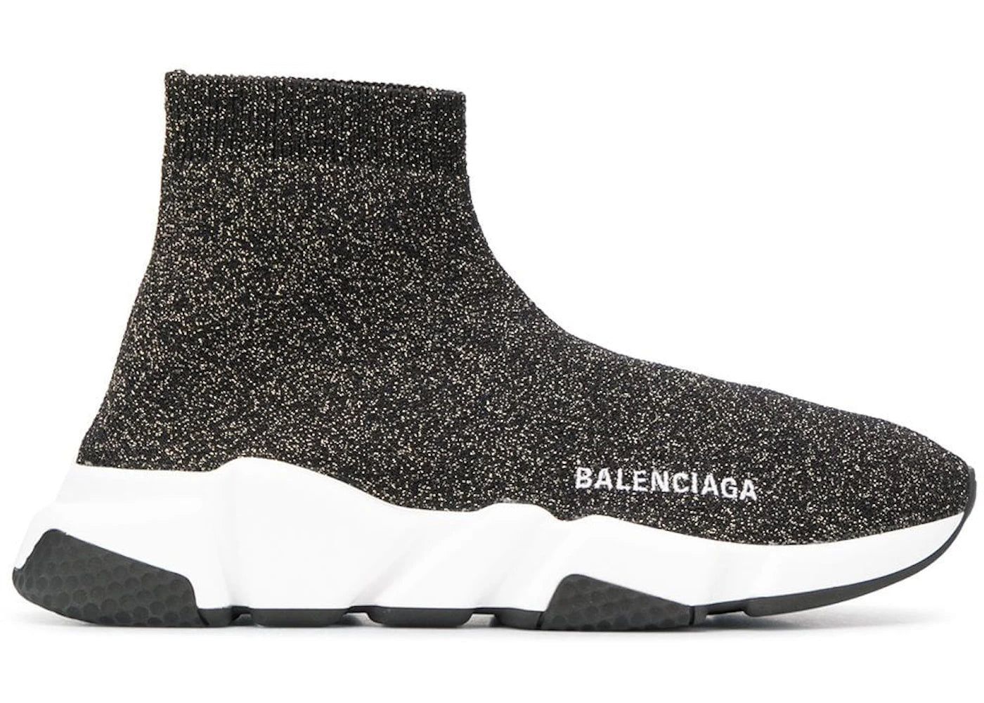 Balenciaga Speed Lurex Knit Metallic Grey (Women's)