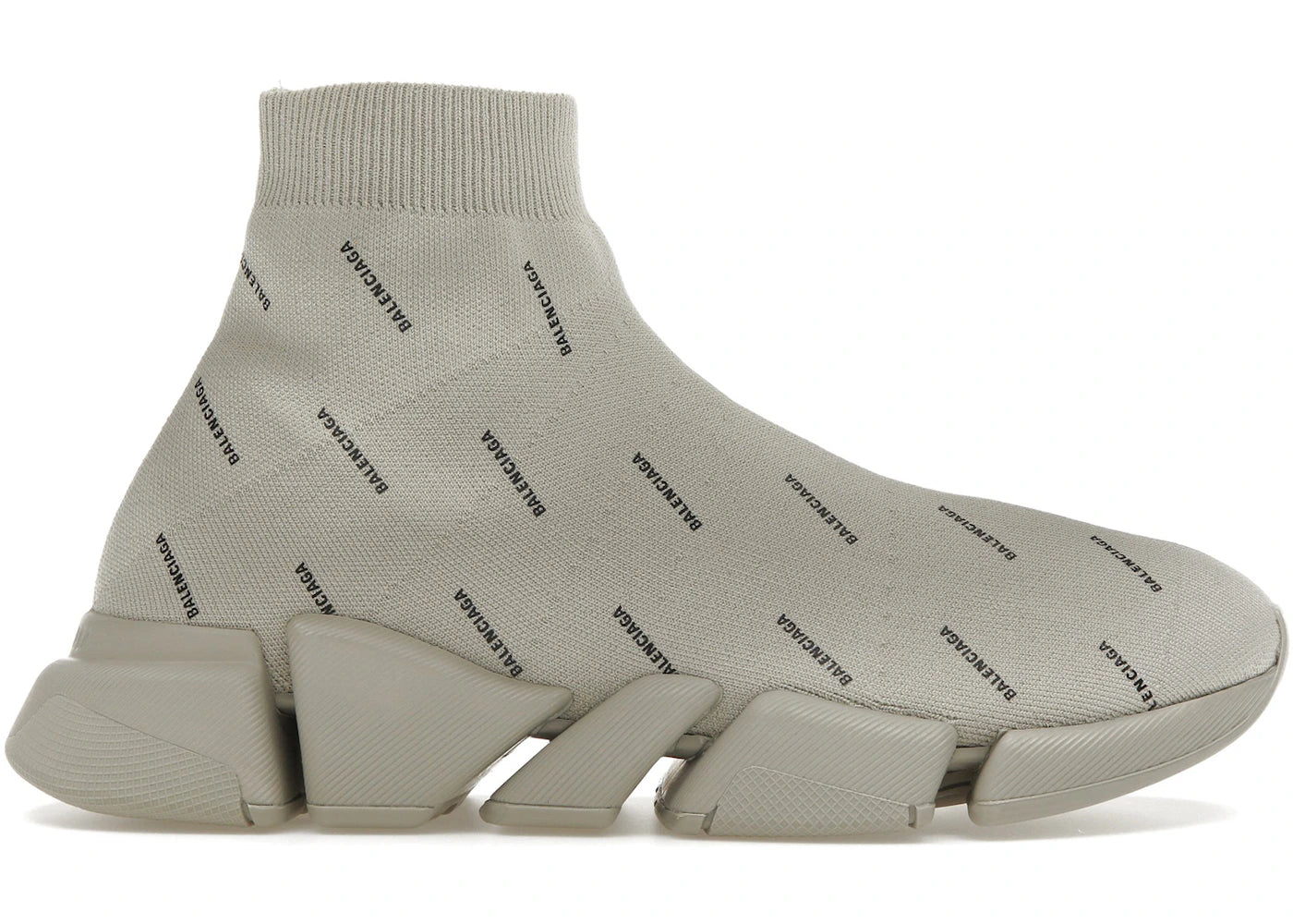 Balenciaga Speed Trainer 2.0 All Over Logo Beige
