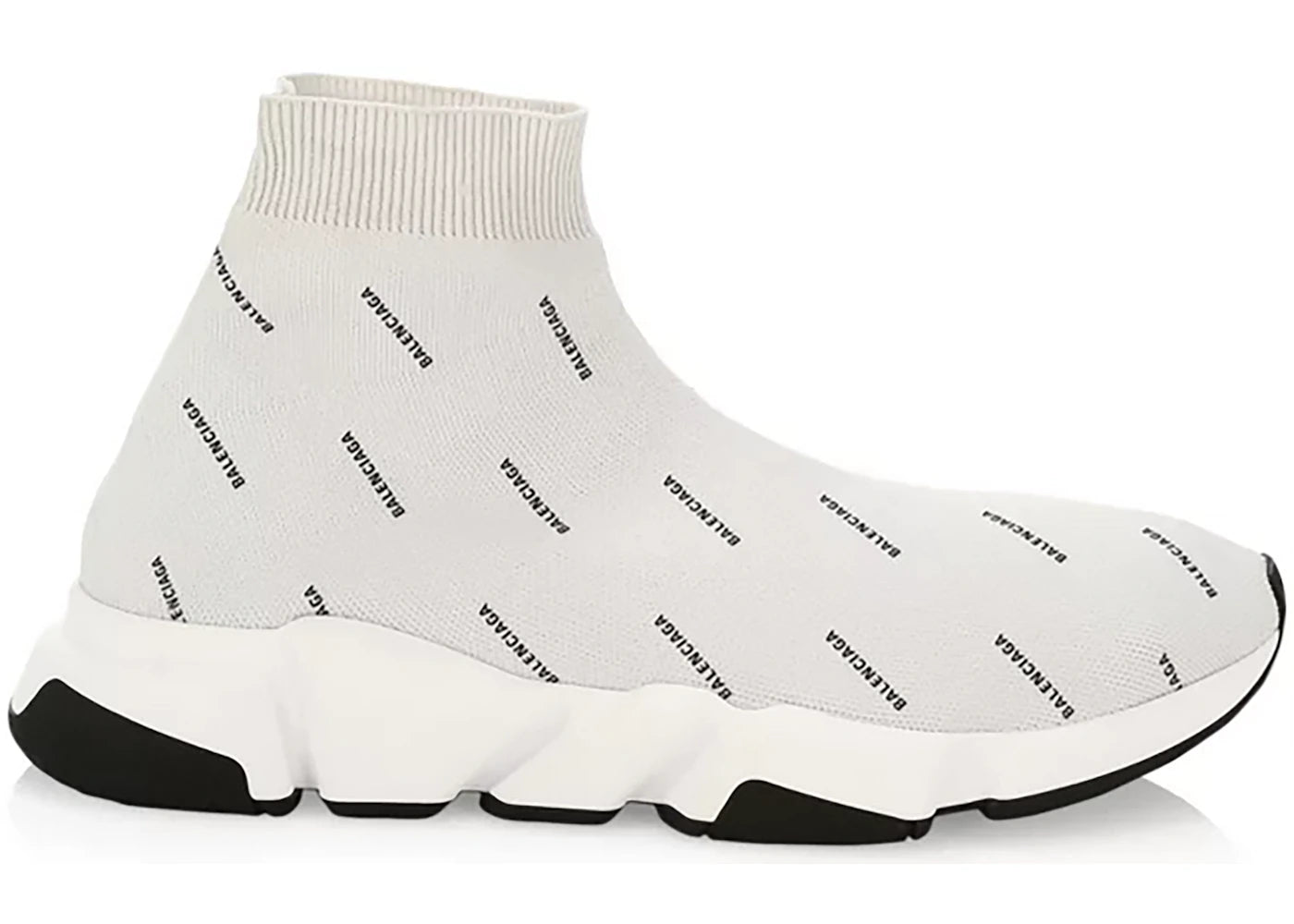 Balenciaga Speed Trainer All-Over Logo Pearl Grey