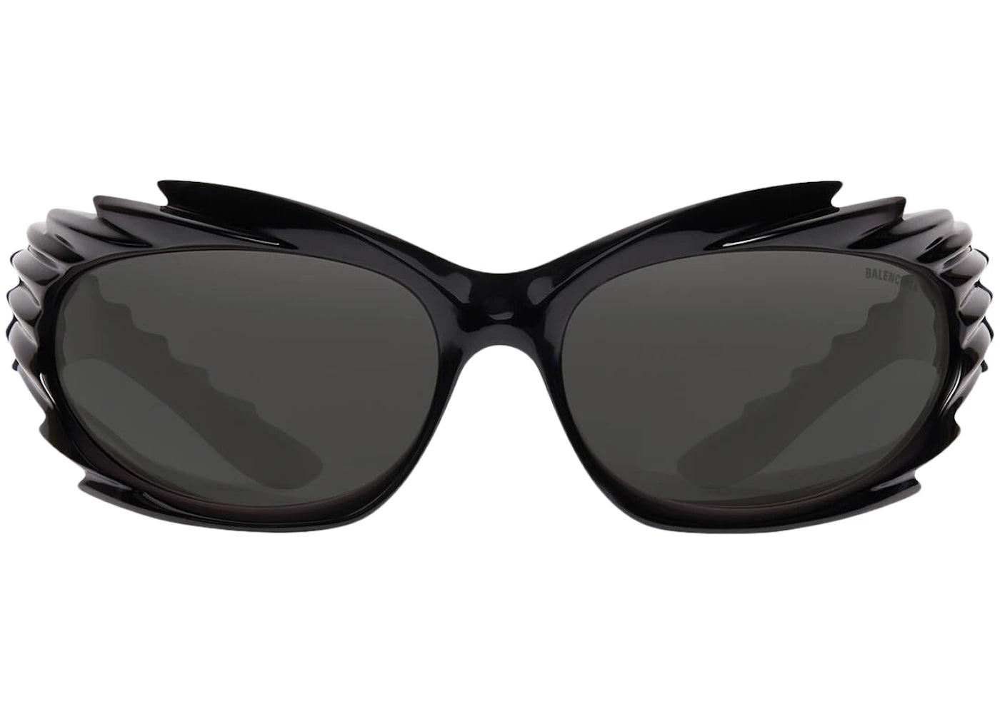 Balenciaga Spike Rectangle Sunglasses Black