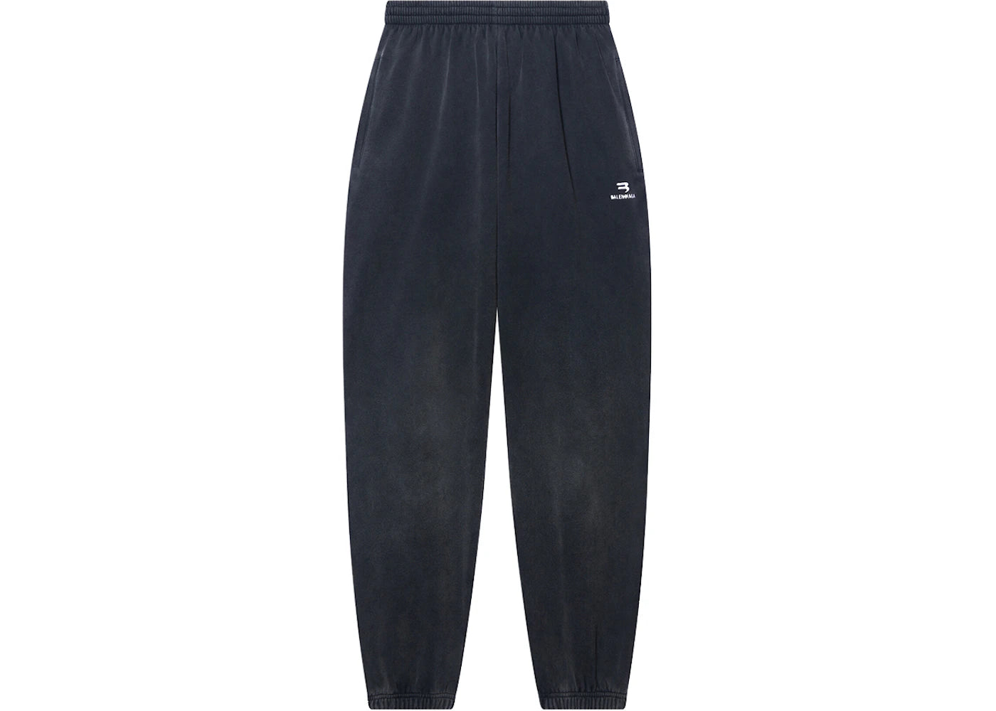 Balenciaga Sporty B Stretch Knee Sweatpants Dark Grey/White
