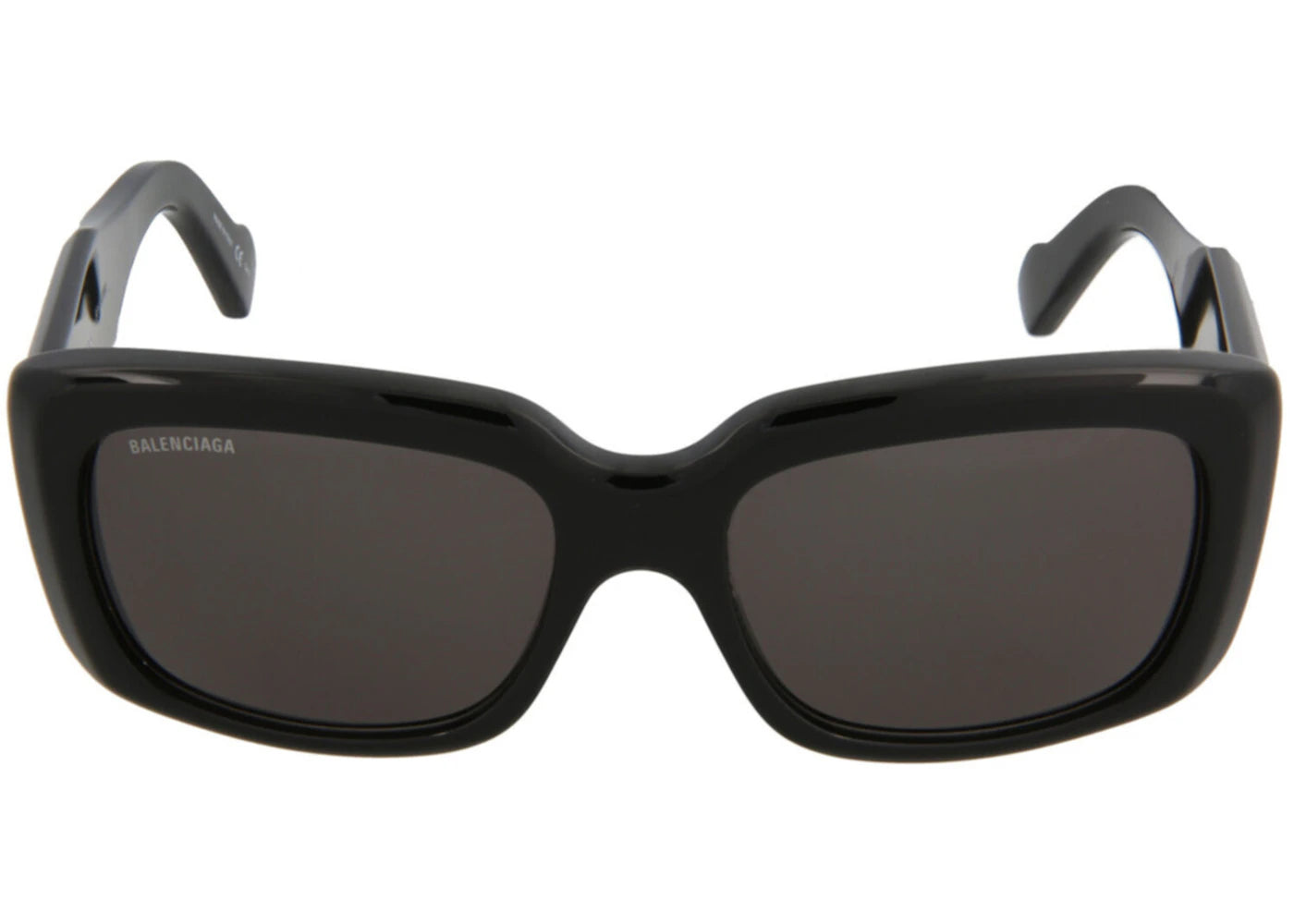 Balenciaga Square-Frame Acetate Sunglasses Black/Black/Grey (BB0072S-30008290-001)