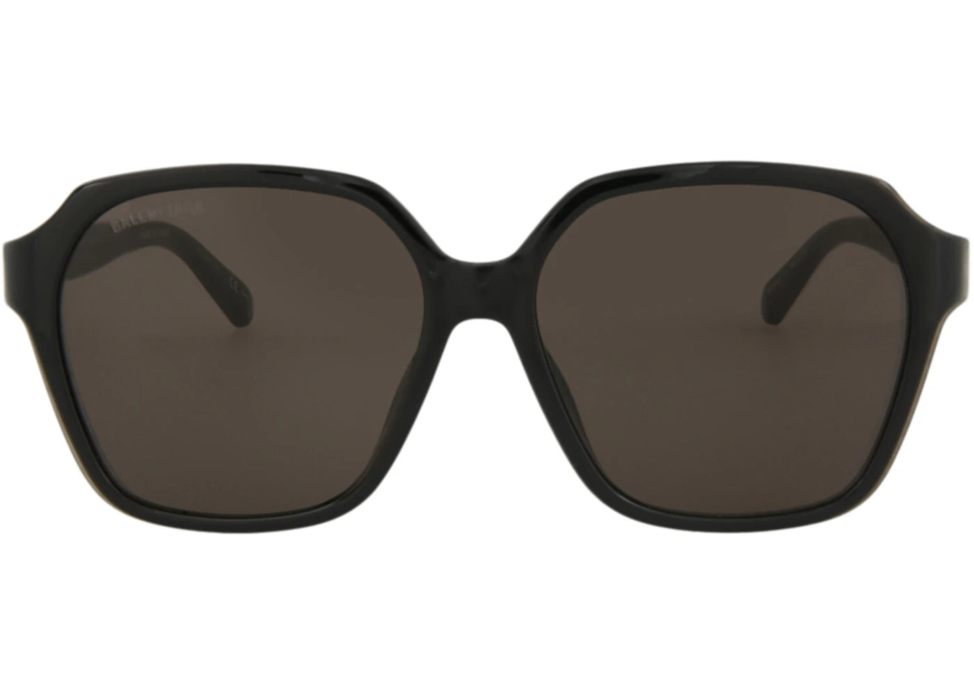 Balenciaga Square-Frame Bio Injection Rilsan Sunglasses Black/Black/Grey (BB0153SA-30011226-001)