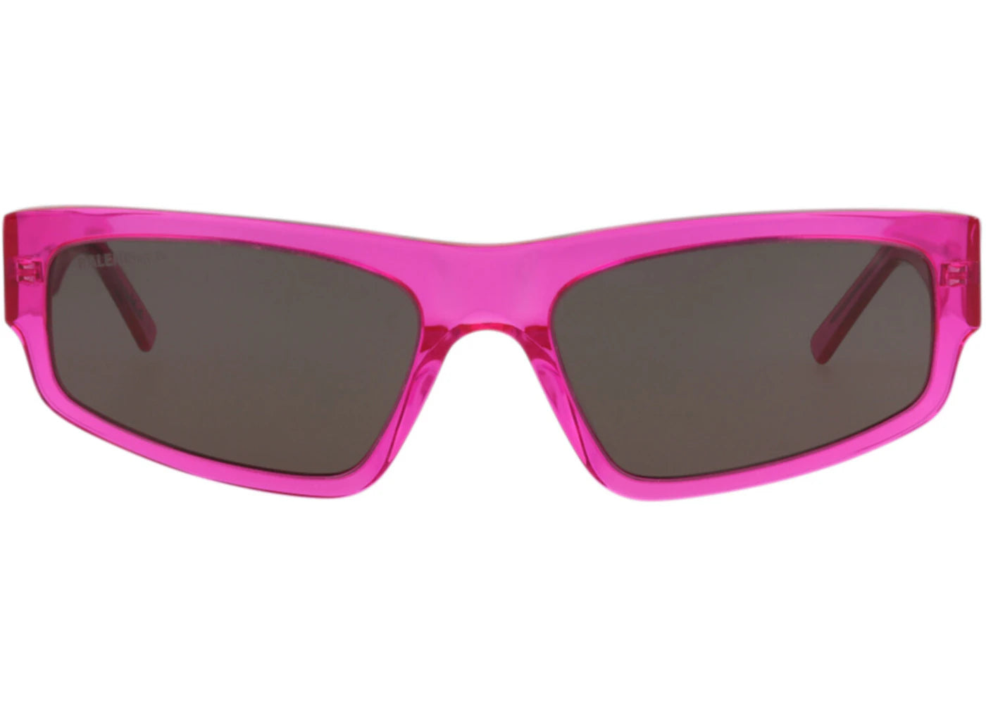 Balenciaga Square-Frame Recycled Acetate Sunglasses Fuchsia/Fuchsia/Grey (BB0305S-30014522-005)