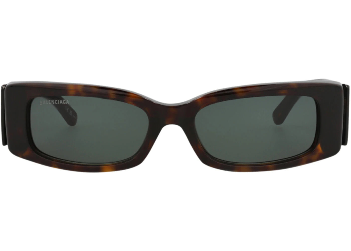 Balenciaga Square-Frame Recycled Acetate Sunglasses Havana/Havana/Green (BB0260S-30013974-002)