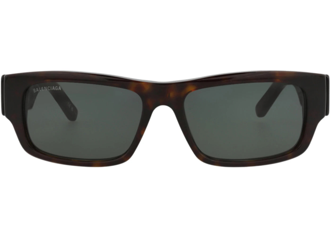 Balenciaga Square-Frame Recycled Acetate Sunglasses Havana/Havana/Green (BB0261SA-30013975-002)
