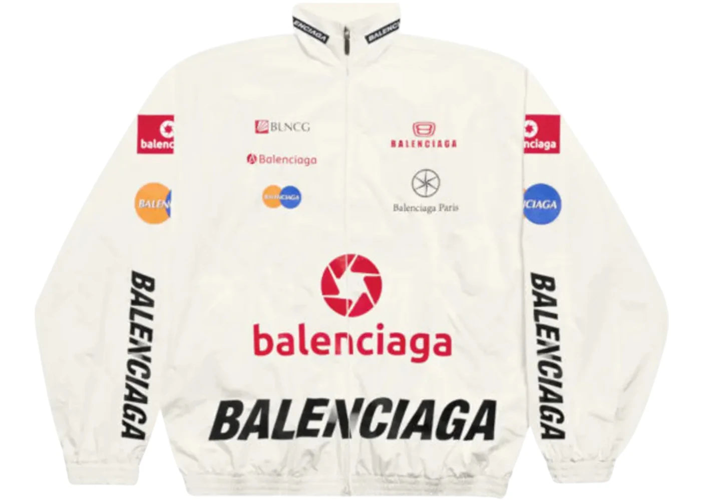 Balenciaga Top League Tracksuit Jacket White