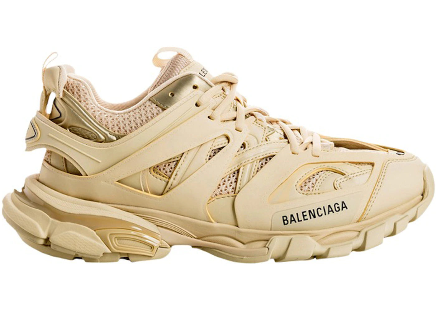 Balenciaga Track Beige Metallic Gold