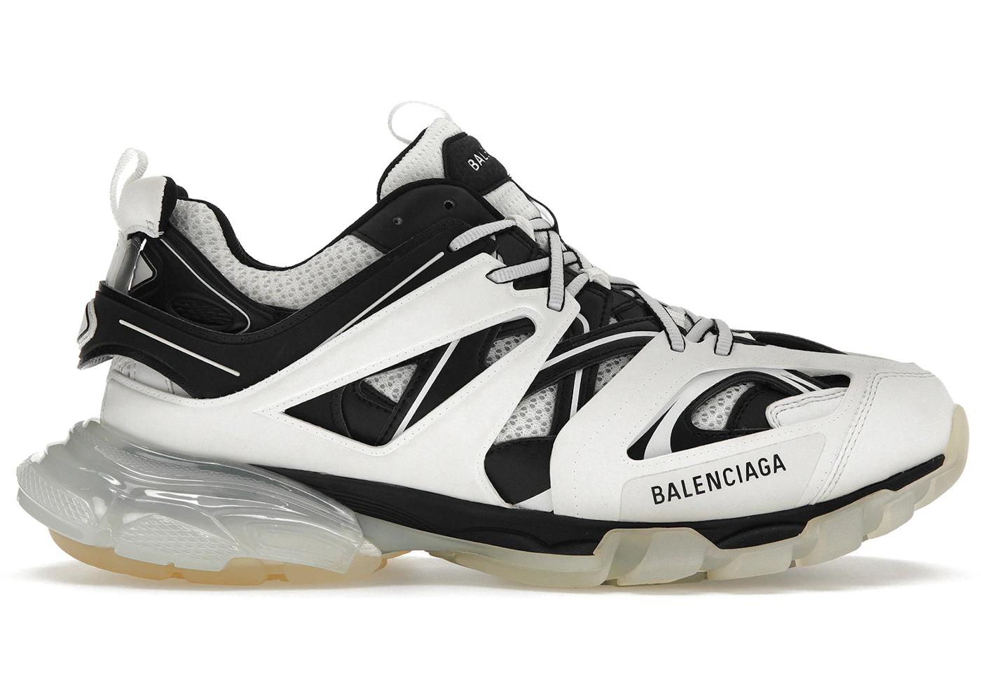 Balenciaga Track Clear Sole White Black