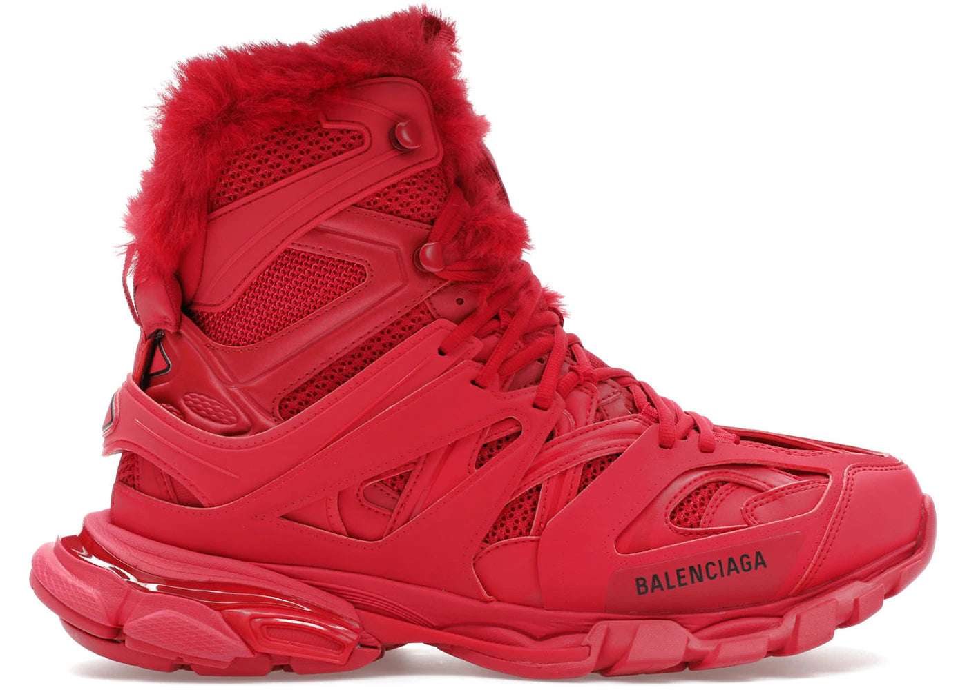 Balenciaga Track Hike Boots Burgundy