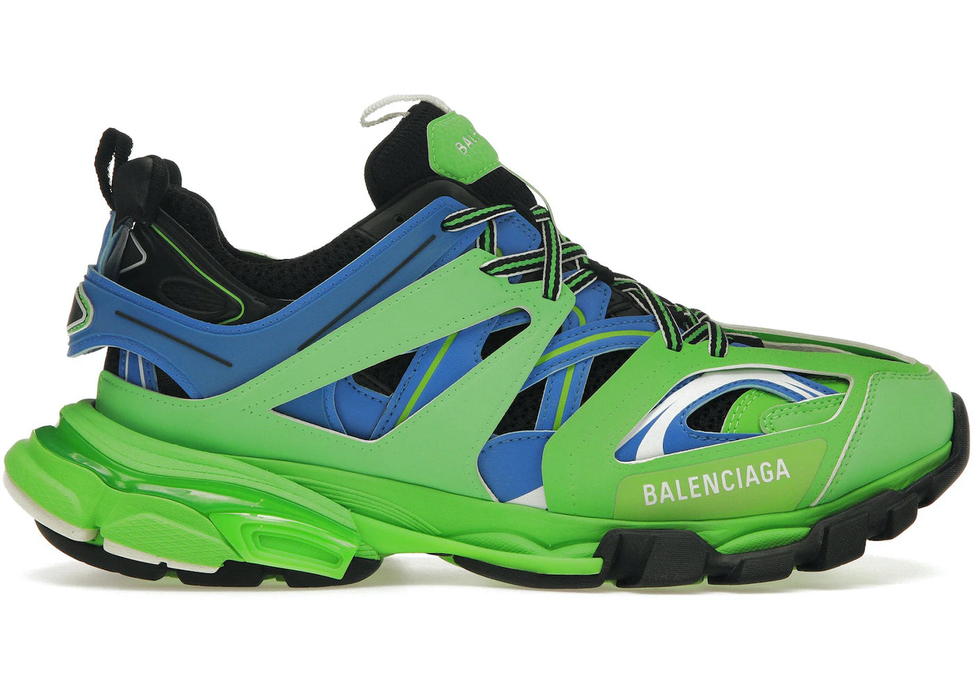 Balenciaga Track Trainers Green Blue