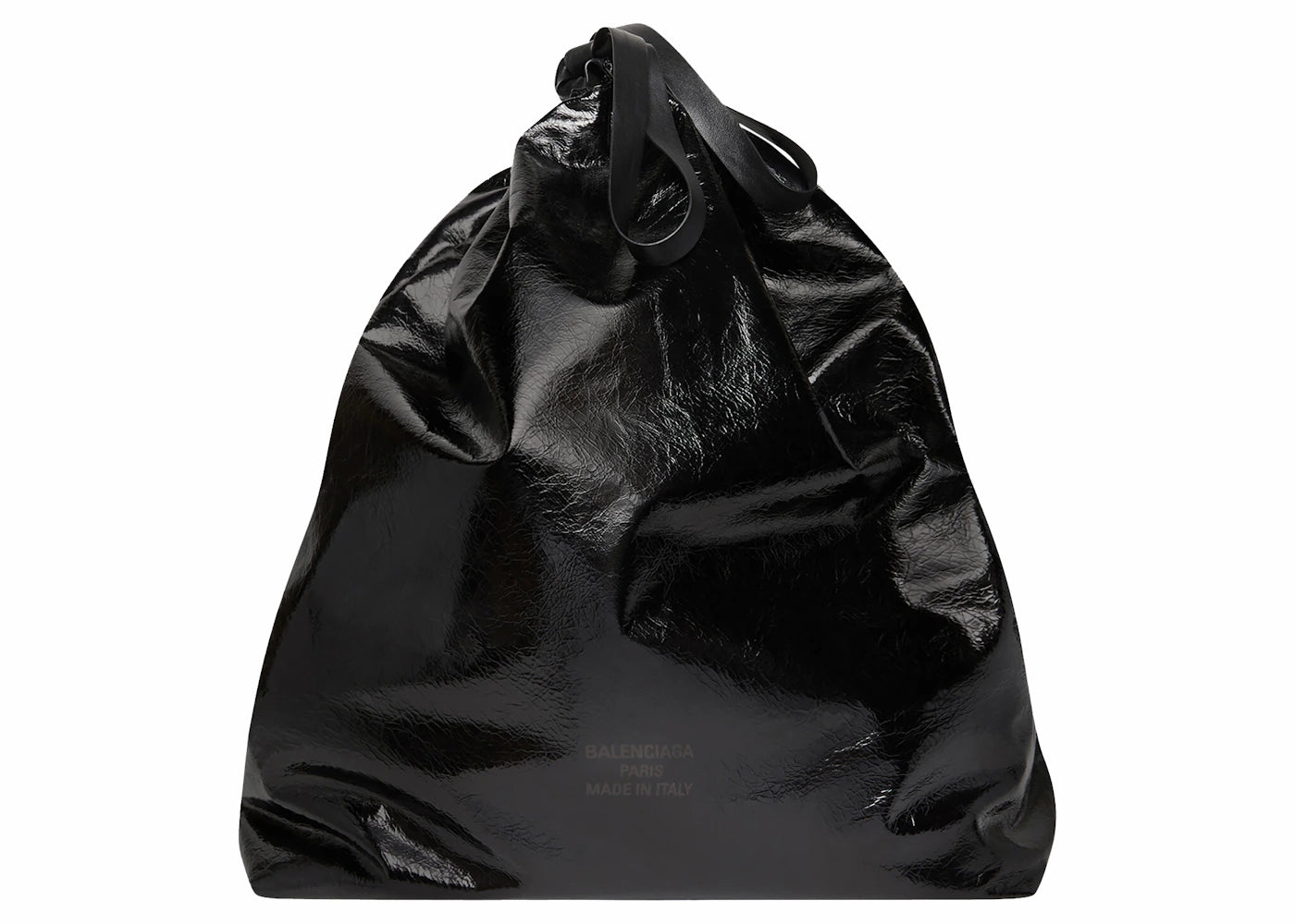 Balenciaga Trash Bag Large Pouch Black