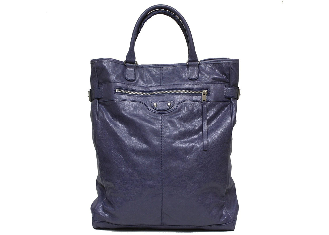 Balenciaga Travel Duffle Bag Arena Fettuccia Cerata Motorcycle Navy Blue