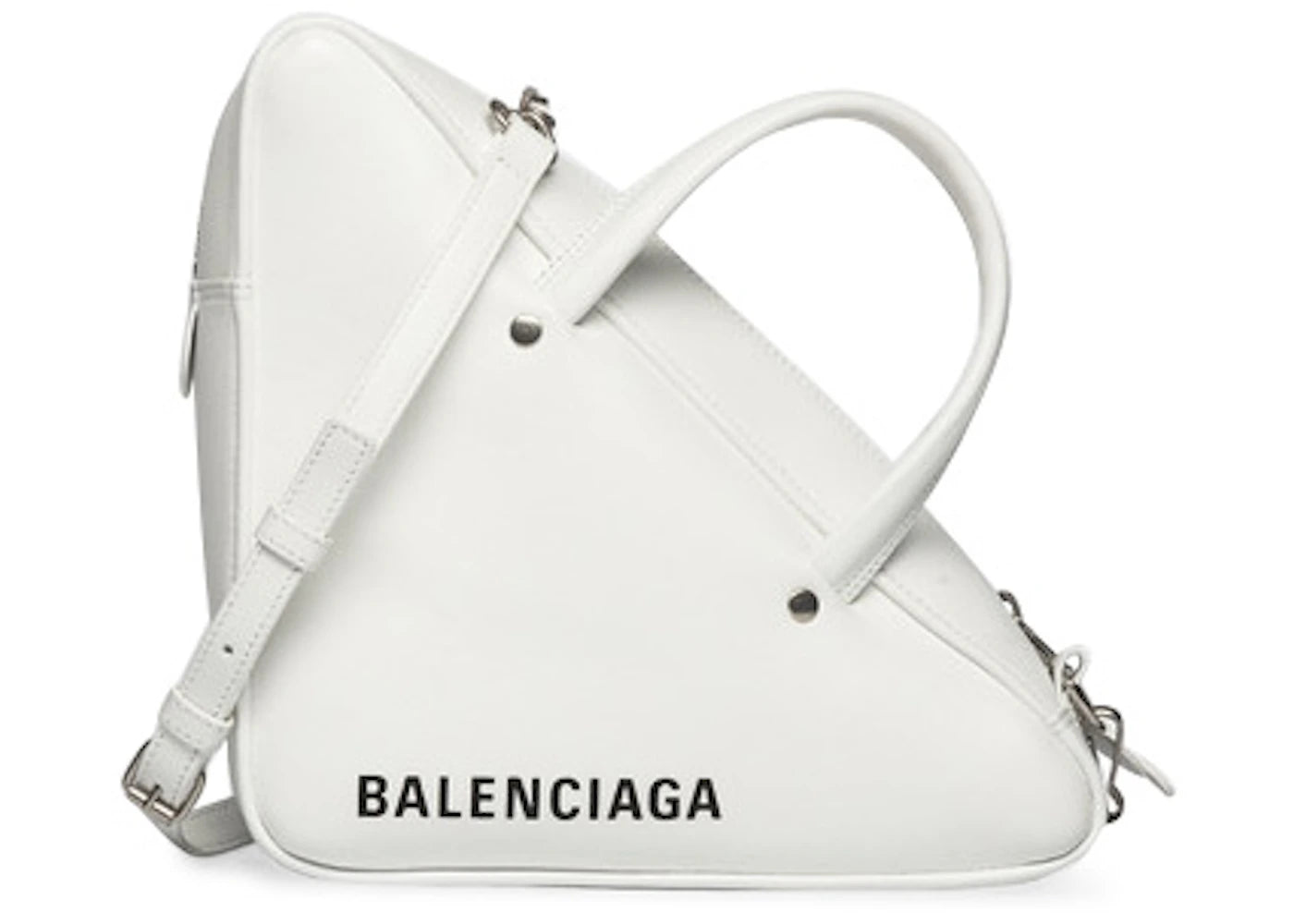 Balenciaga Triangle Duffle S White