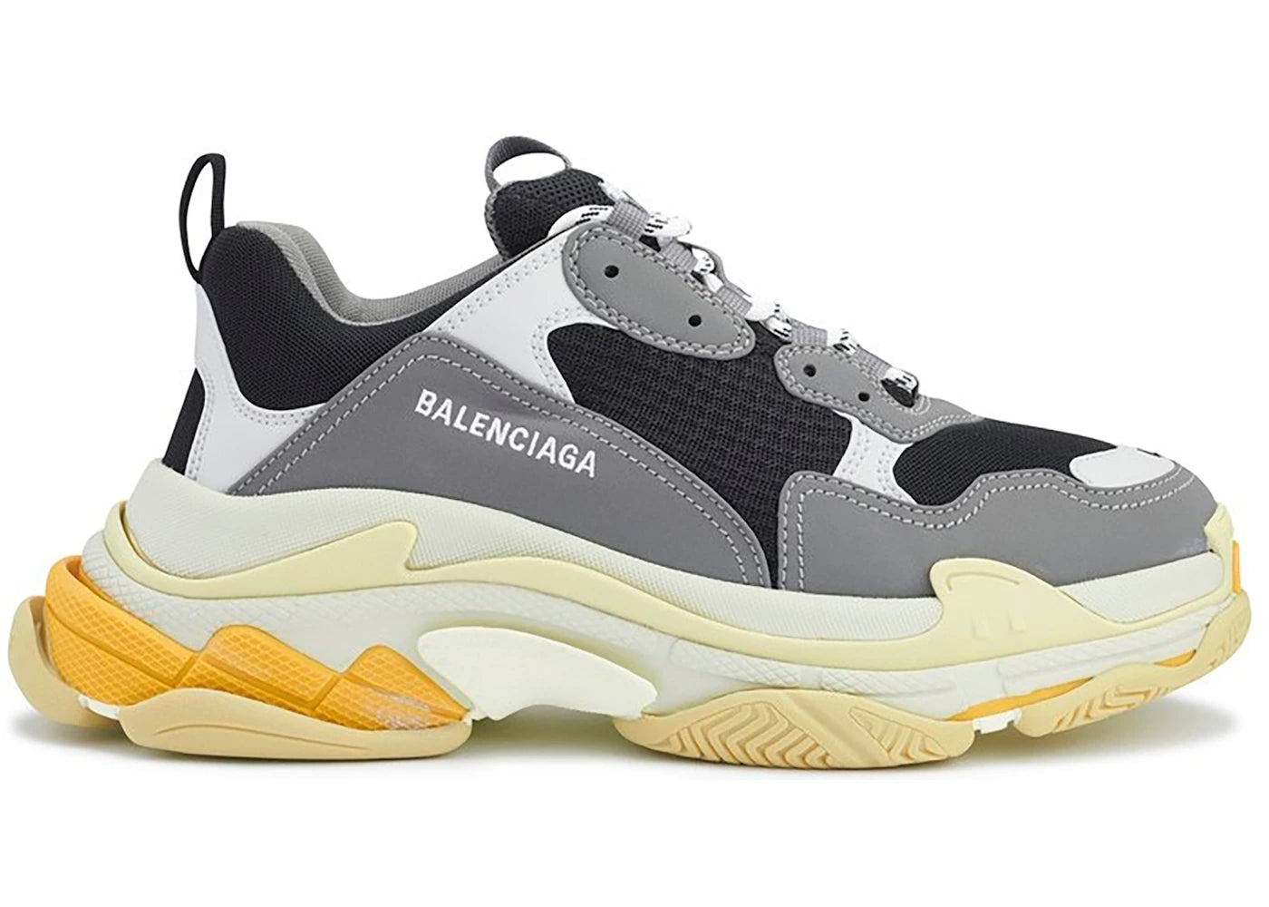 Balenciaga Triple S Black Grey Yellow