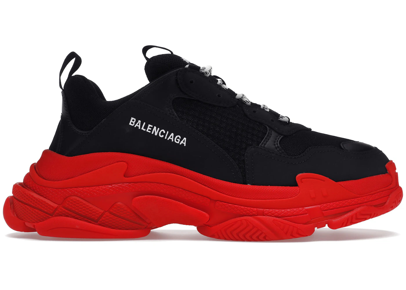Balenciaga Triple S Black Red Sole